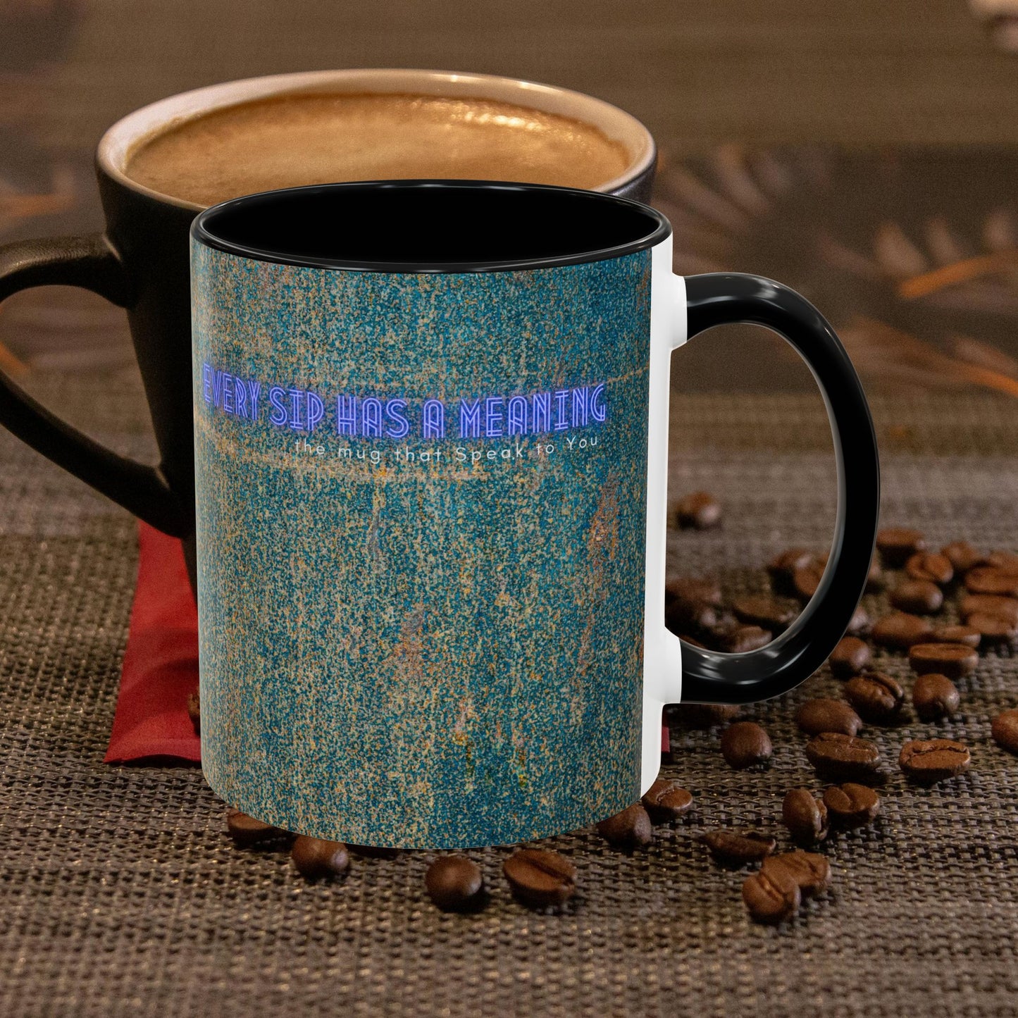 Accent Coffee Mug 11, 15oz_ N2 Series SPW ACM11OZ PT2WW008_ Vibrant Limited Edition Design by WesternWawes: