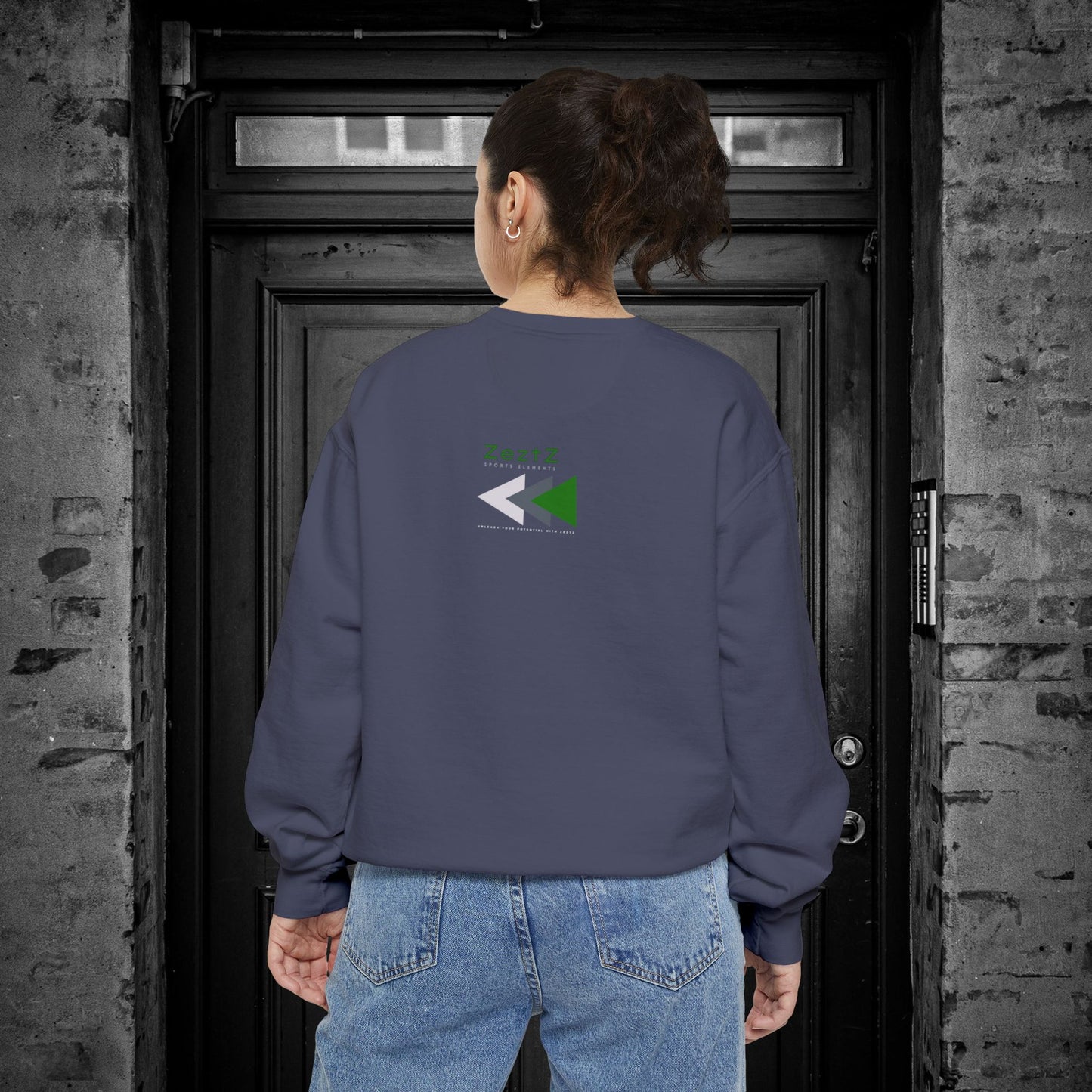 Unisex Garment-Dyed Sweatshirt_ N2 Series SPW USGDSS PT2WW001_ Limited Edition Masterpiece of ‘ZeztZ’ Sports Brand Luxury & Casual Comfort by WesternWaves: