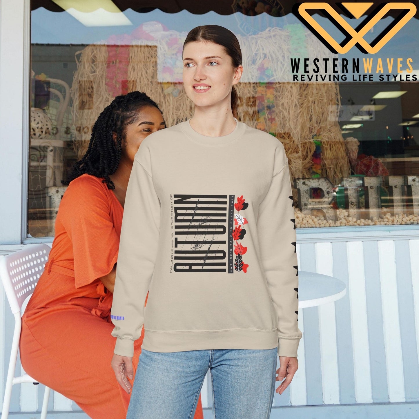 Unisex Heavy Blend™ Crewneck Sweatshirt_ N2 Series SPW UHBCSS PT2WW021_ Limited Edition Pure Luxury  By WesternWaves: