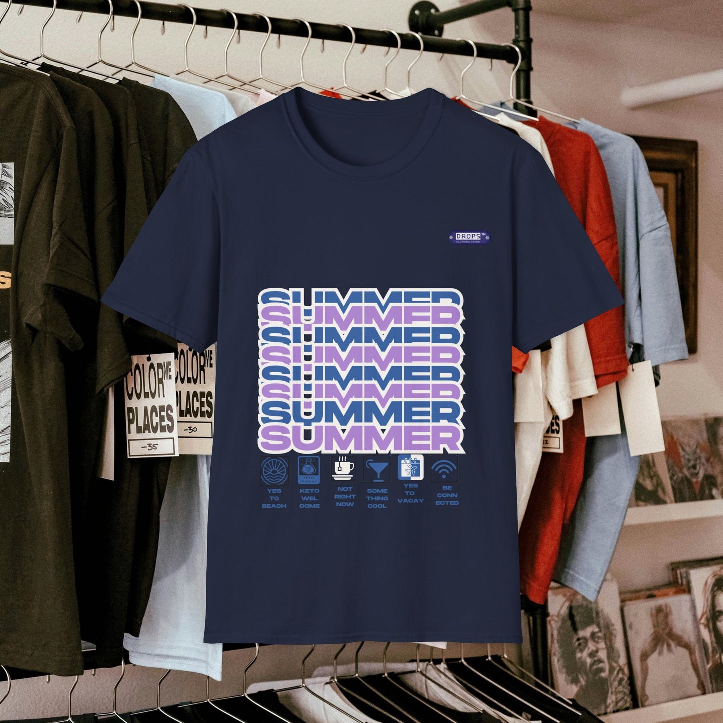 Unisex Softstyle T-Shirt_ N2* Series SPW USSTS FT2WW010_ Redefine Relaxation Limited Edition by WesternWaves: