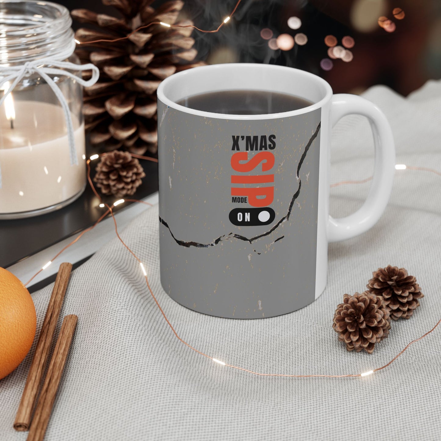 Ceramic Mug, (11oz, 15oz) _ N2 XMAS Series CMUG PT2WW001_ Limited Edition personalized touch by WesternWaves: