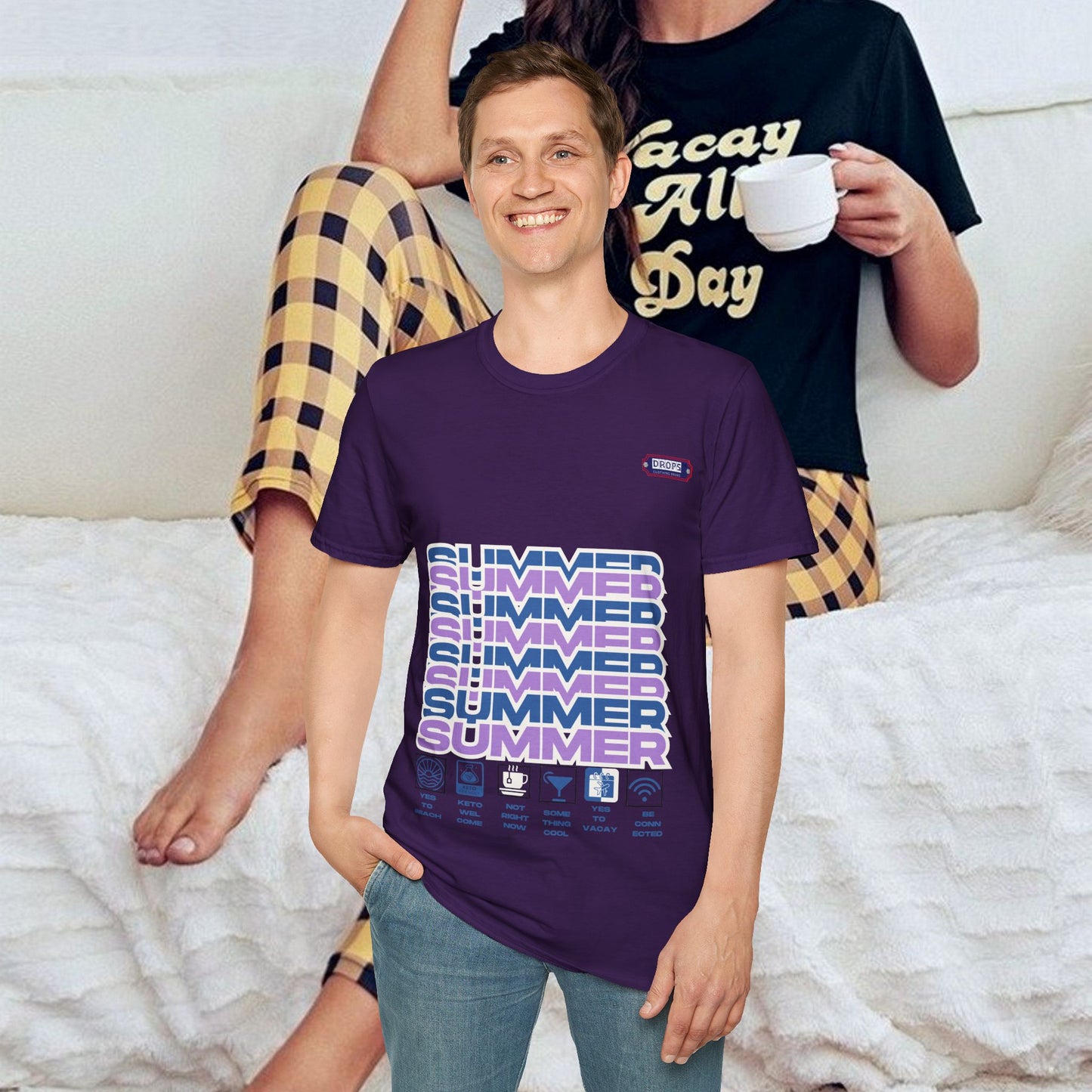 Unisex Softstyle T-Shirt_ N2* Series SPW USSTS FT2WW010_ Redefine Relaxation Limited Edition by WesternWaves: