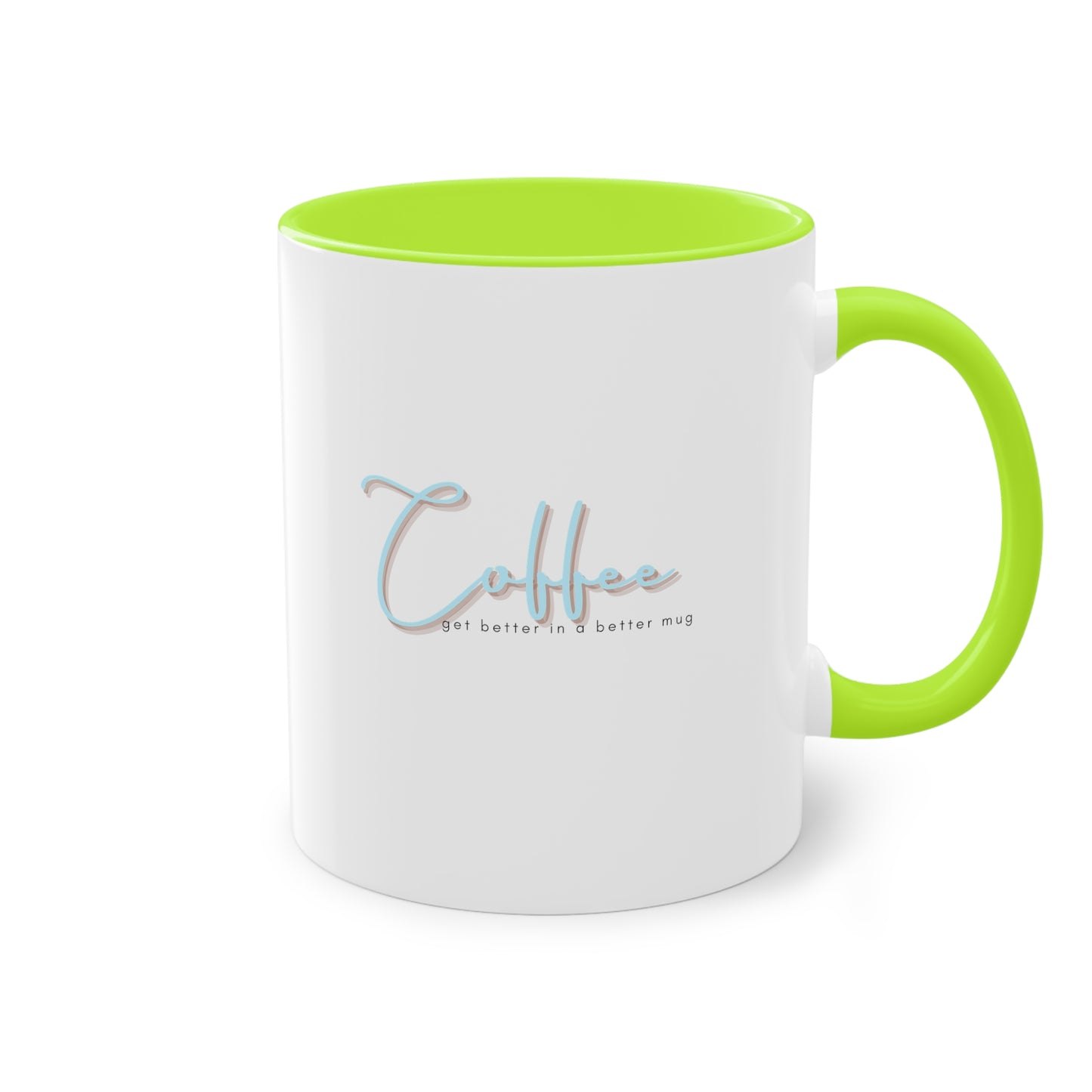 Two-Tone Coffee Mug, 11oz_ N2 Series TTCMUG PT2WW002_ Limited Edition Sipping Experience Both Pleasurable & Convenient by WesternWaves: