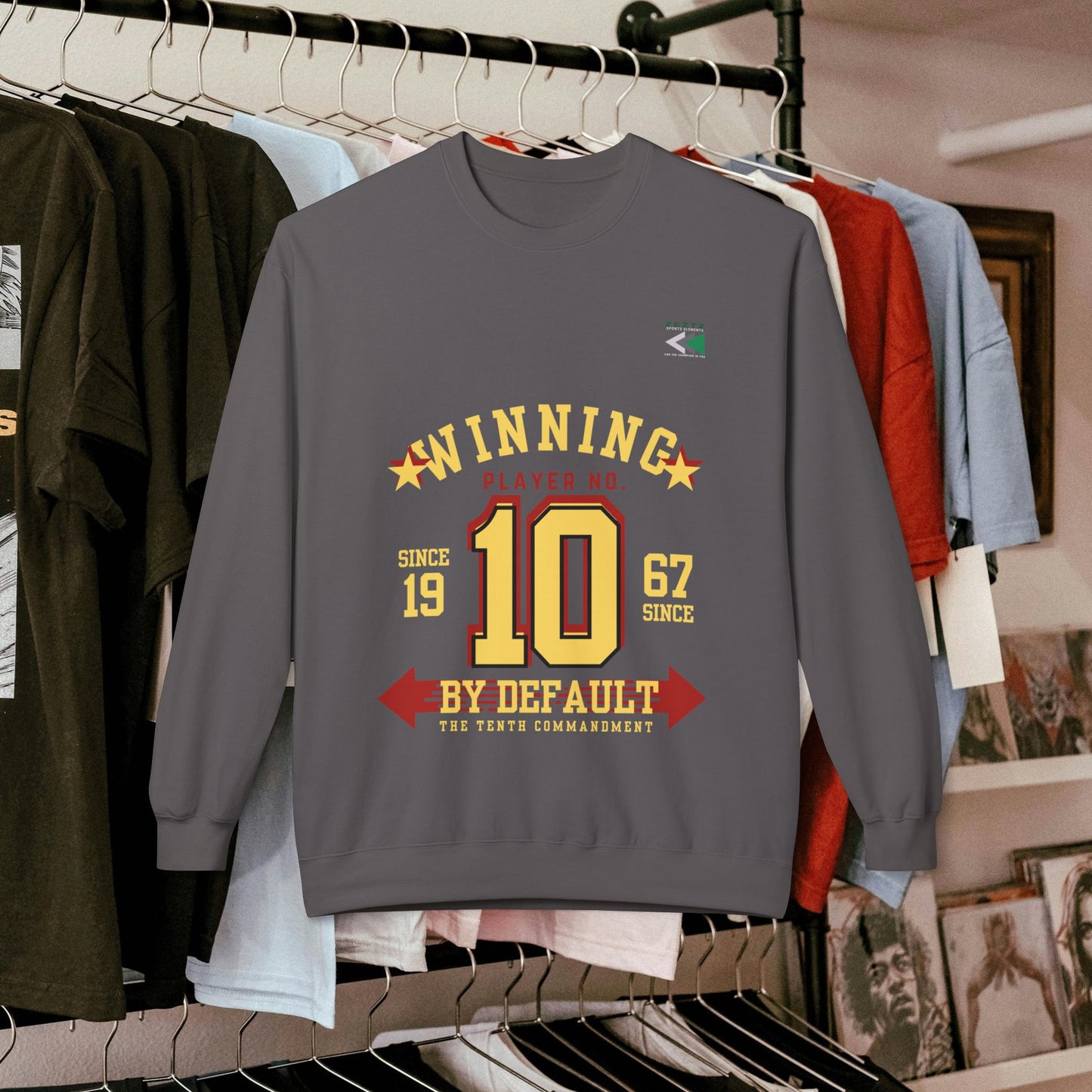 Unisex Midweight Softstyle Fleece Crewneck Sweatshirt_ N2 Series USMWSSFCNSS PT2WW001_ ‘ZeztZ’ Brand Limited Edition Statement of Style & Sustainability by WesternWaves: