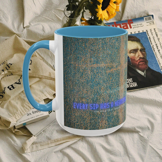 Accent Coffee Mug 11, 15oz_ N2+ Series ACM11OZ PT2WW008_ Vibrant Limited Edition Design by WesternWaves: