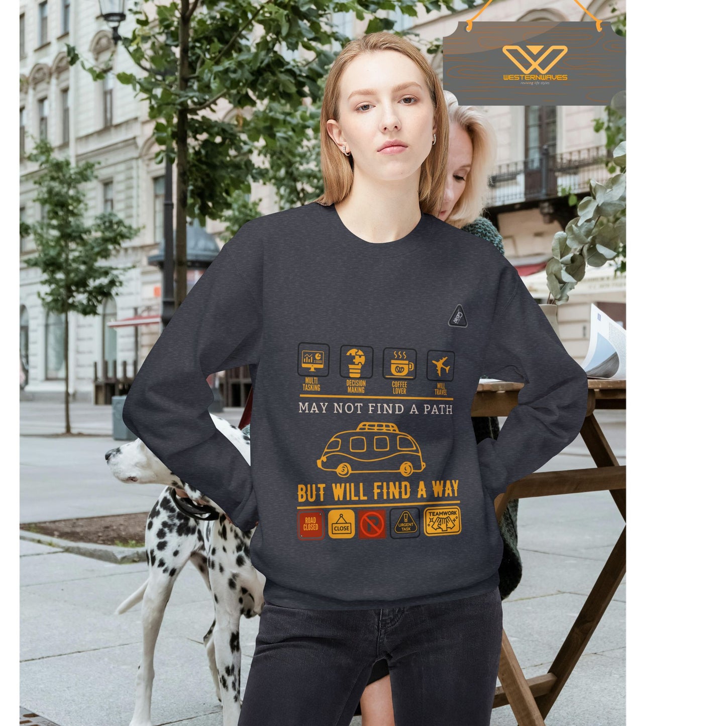 Inspirational Travel Crewneck Sweatshirt - 'May Not Find a Path, But Will Find a Way'_ 02 May 2025_ 001