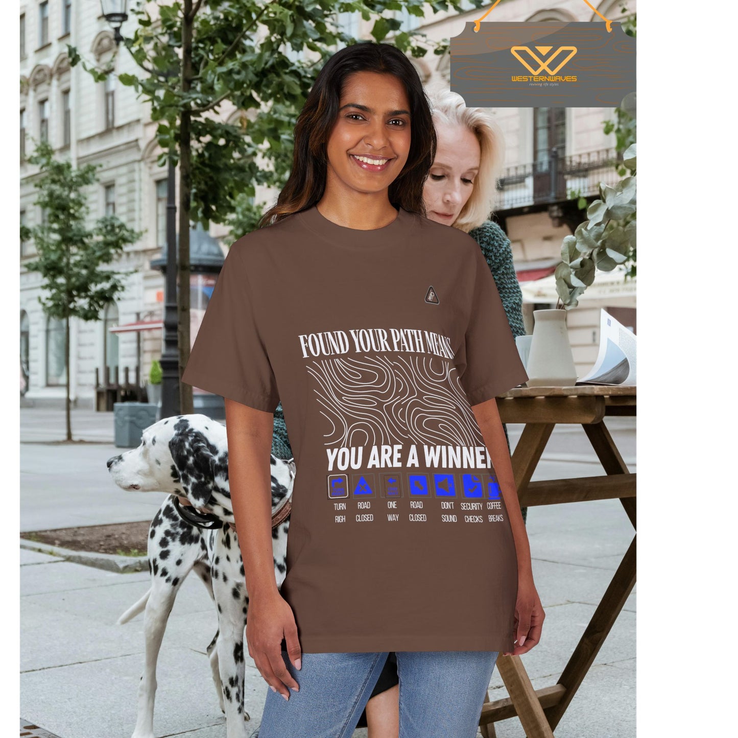 Unisex Garment-Dyed T-shirt_ N3+ Series USGDTS PT2WW005_ Comfort Colors 1717_ Limited Edition Fusion of Style by WesternWaves:
