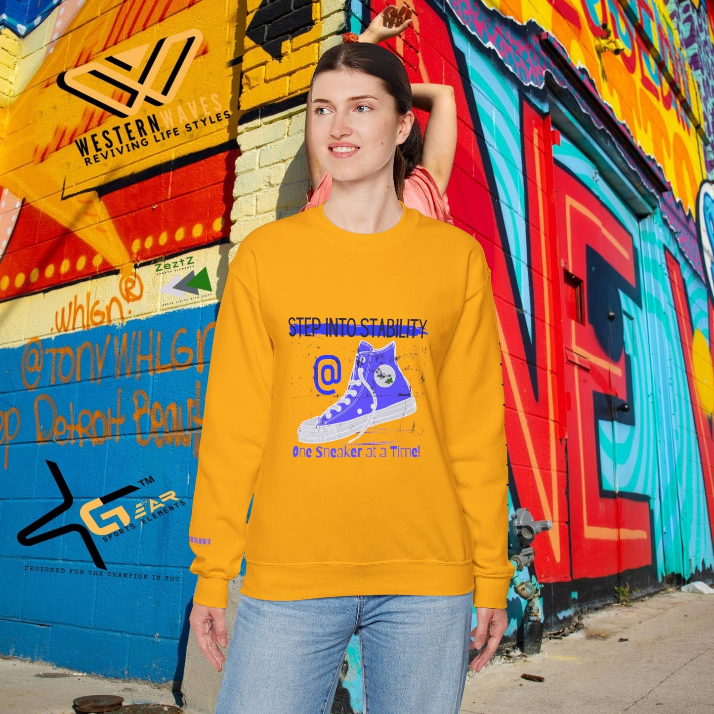 Unisex Heavy Blend™ Crewneck Sweatshirt_ N2 Series SPW UHBCSS PT2WW031_ Limited Edition Pure Luxury  By WesternWaves: