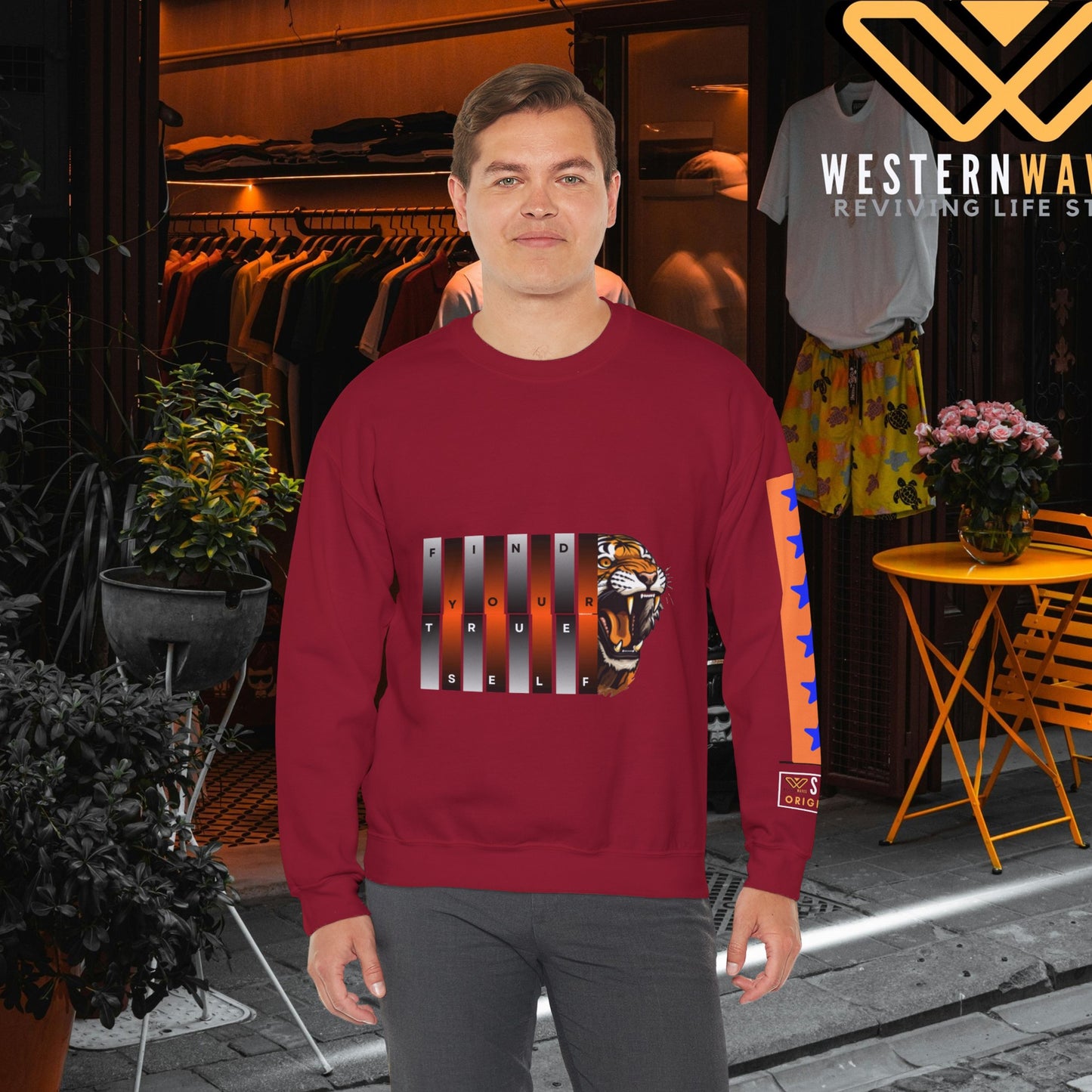 Unisex Heavy Blend™ Crewneck Sweatshirt_ N2 Series SPW UHBCSS PT2WW011_ Limited Edition Pure Luxury  By WesternWaves: