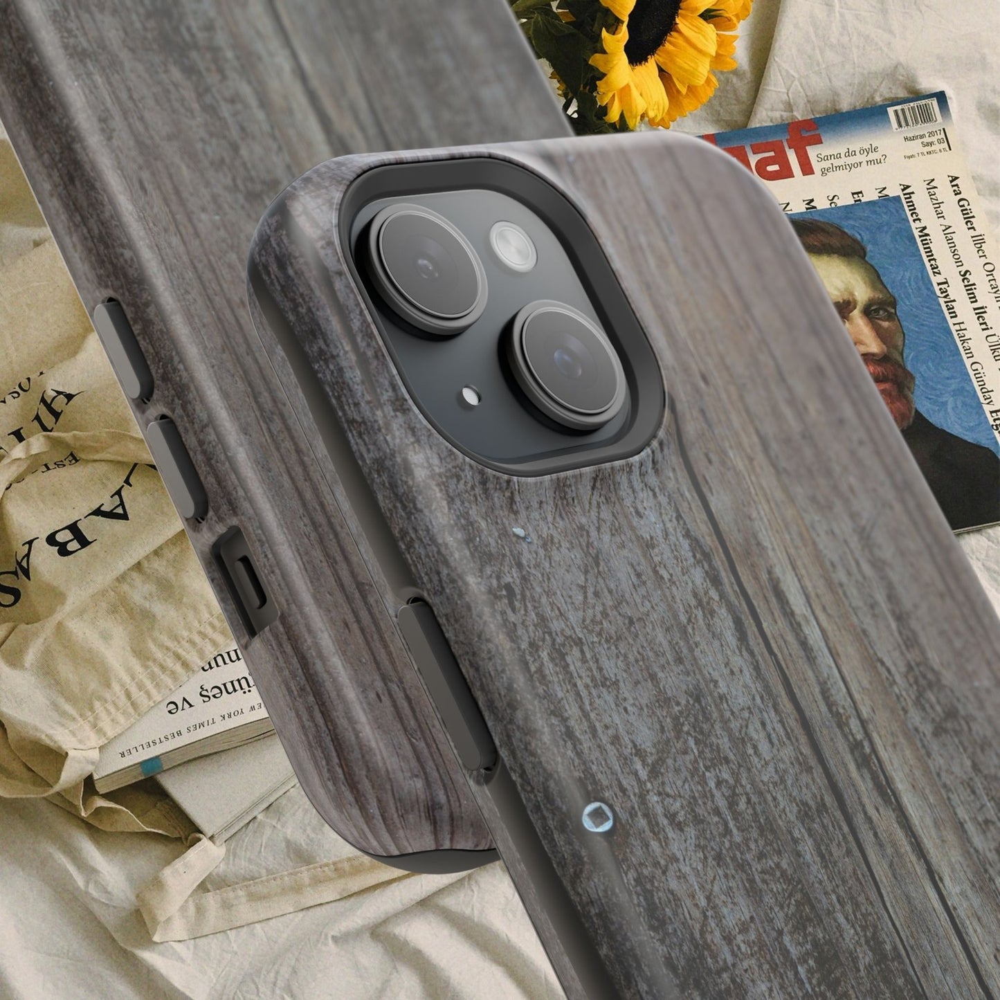 Impact-Resistant Tough Cases_ iPhone Case_ Series N8+ TCPCASE PT2WW006_ Limited Edition  Wooden Grain Phone Case for iPhones by WesternWaves: