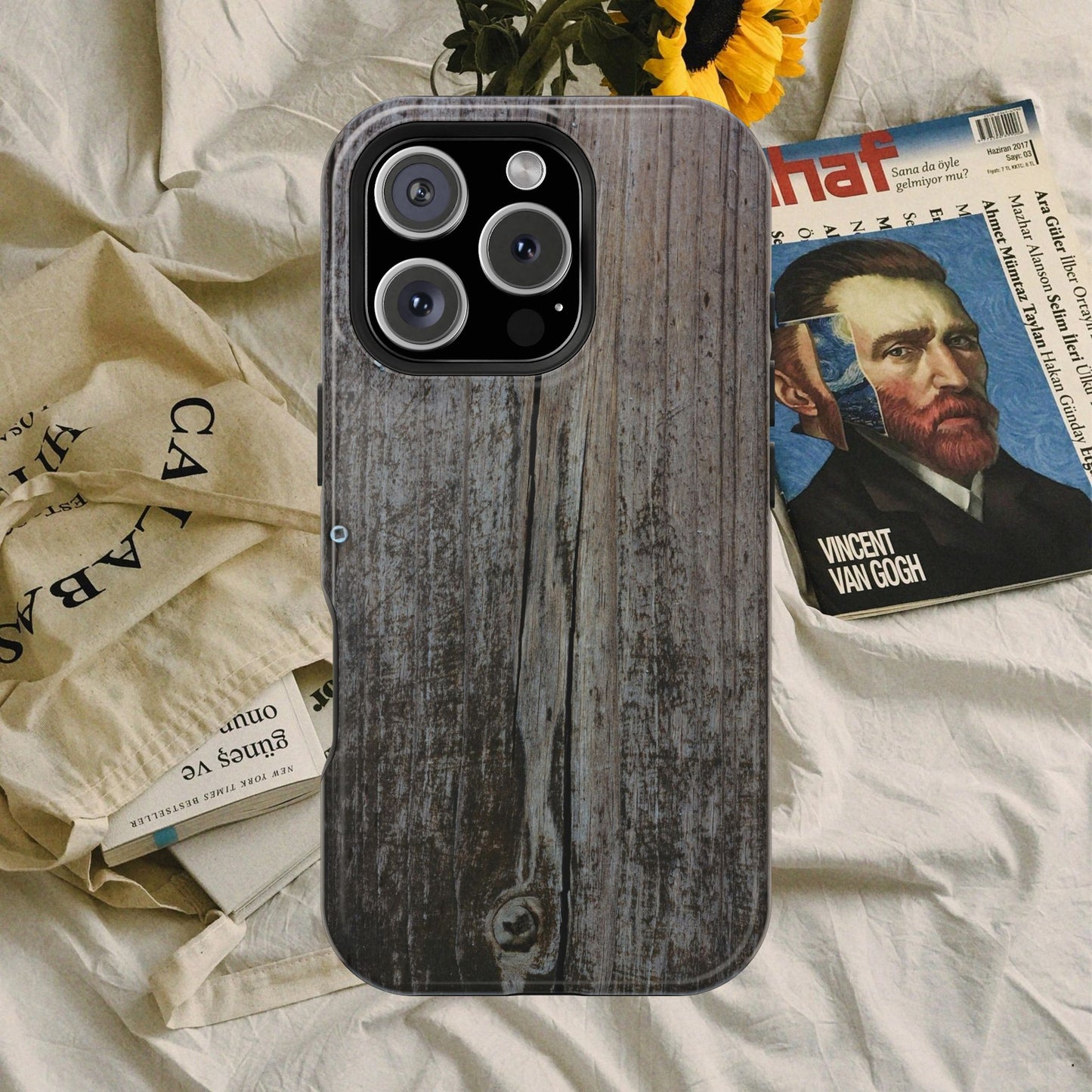 Impact-Resistant Tough Cases_ iPhone Case_ Series N8+ TCPCASE PT2WW006_ Limited Edition  Wooden Grain Phone Case for iPhones by WesternWaves: