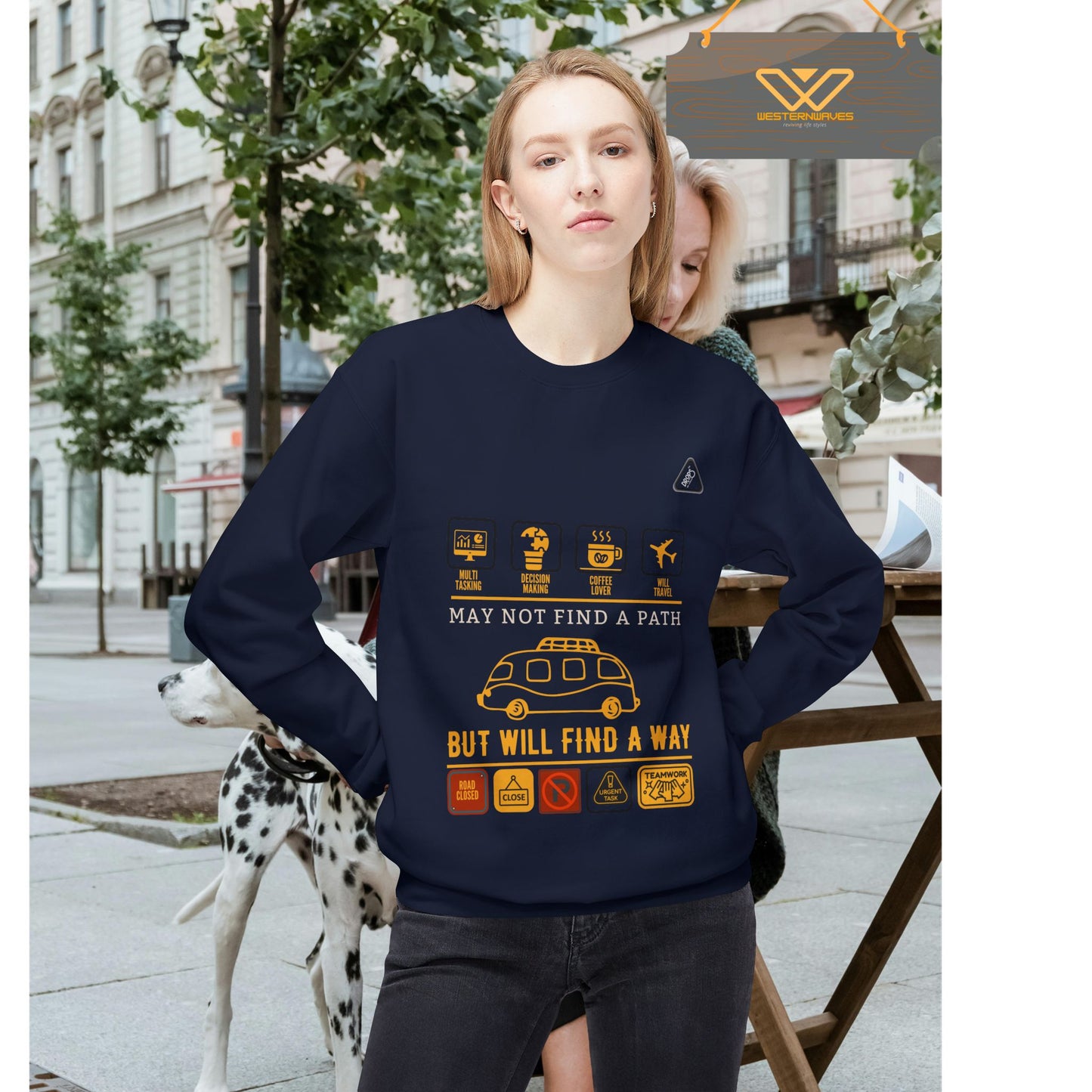 Inspirational Travel Crewneck Sweatshirt - 'May Not Find a Path, But Will Find a Way'_ 02 May 2025_ 001