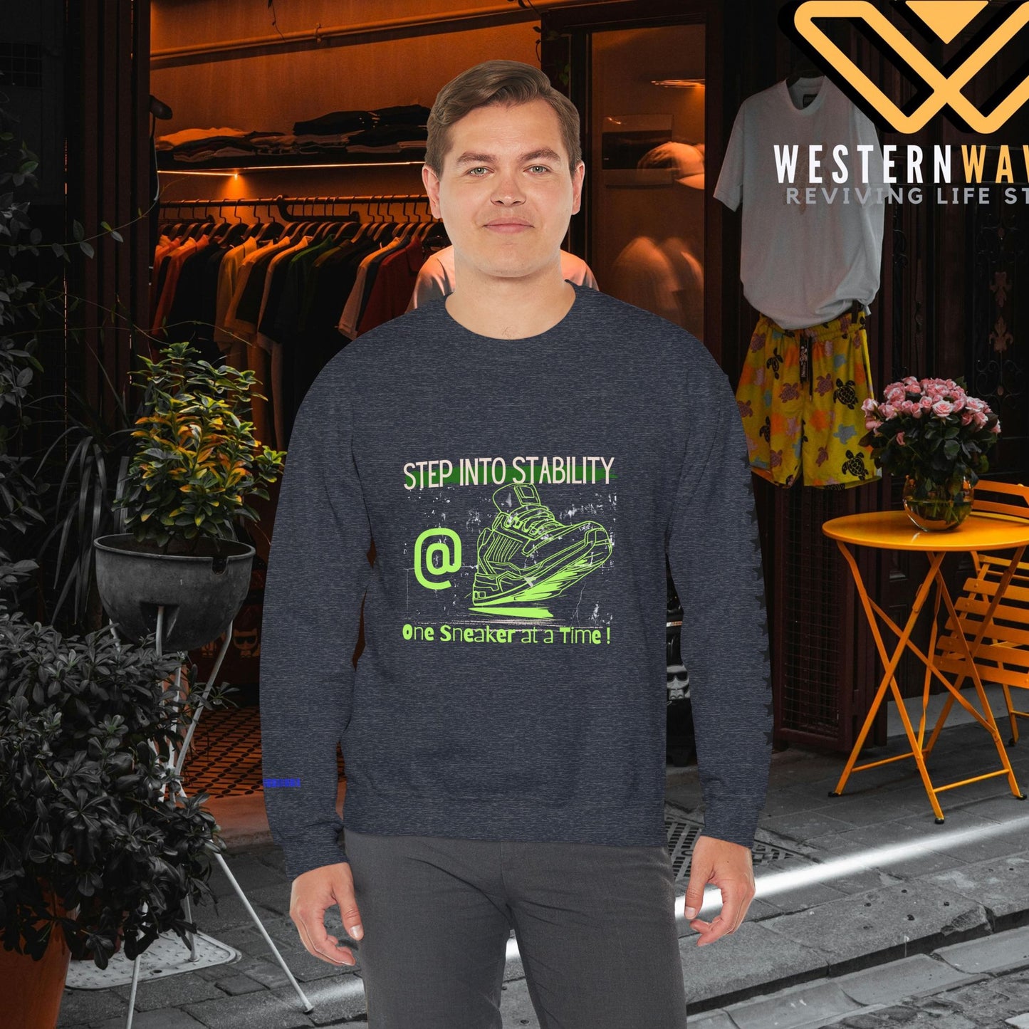 Unisex Heavy Blend™ Crewneck Sweatshirt_ N2 Series SPW UHBCSS PT2WW032_ Limited Edition Pure Luxury  By WesternWaves: