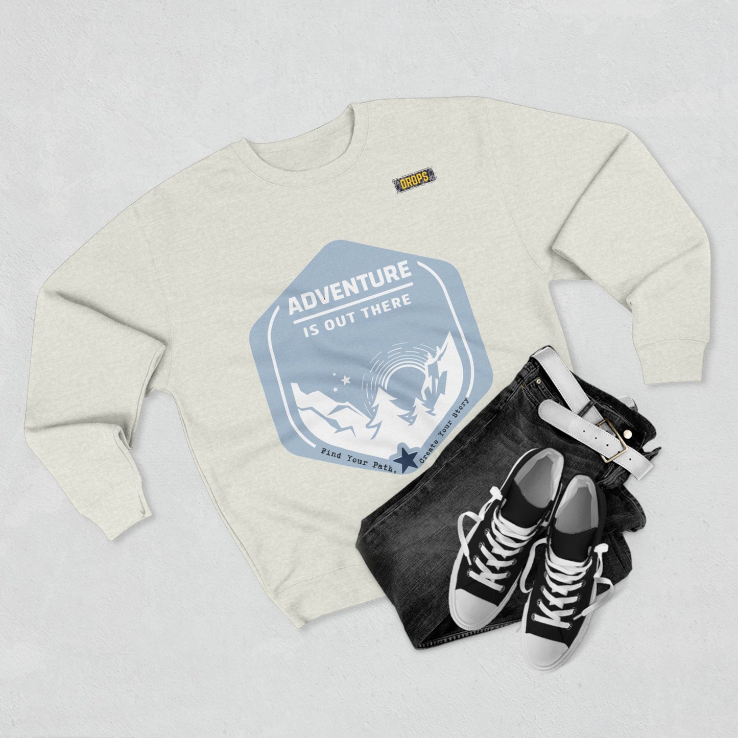 Unisex Crewneck Sweatshirt_ 04 July 2025_ Limited Edition Outdoor Gift for Adventure Lovers by WesternWaves: