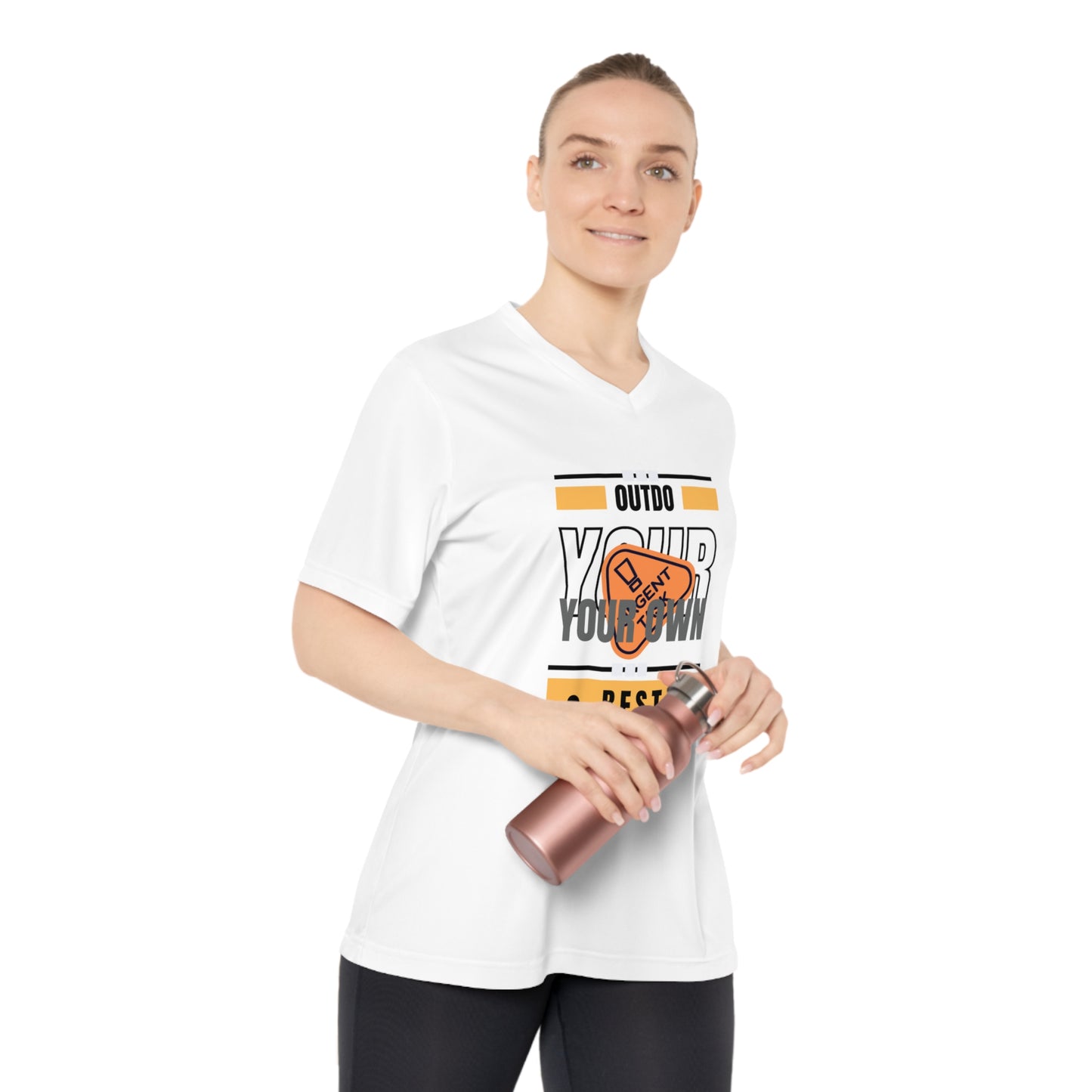 Women's Performance V-Neck T-Shirt_ N2 Series WPVNTS PT2WW001_ Limited Edition Reliable High-Performance Reliable Companion Under ‘EagalZ’ Series of Sports Elements by WesternWaves: