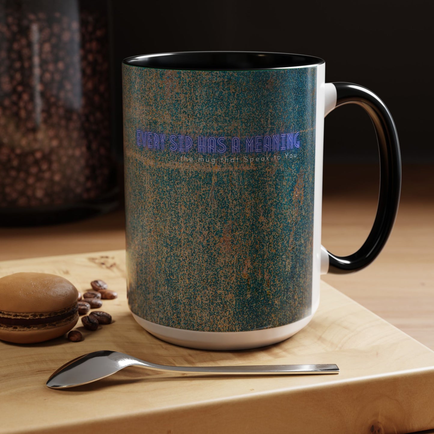 Accent Coffee Mug 11, 15oz_ N2 Series SPW ACM11OZ PT2WW008_ Vibrant Limited Edition Design by WesternWawes: