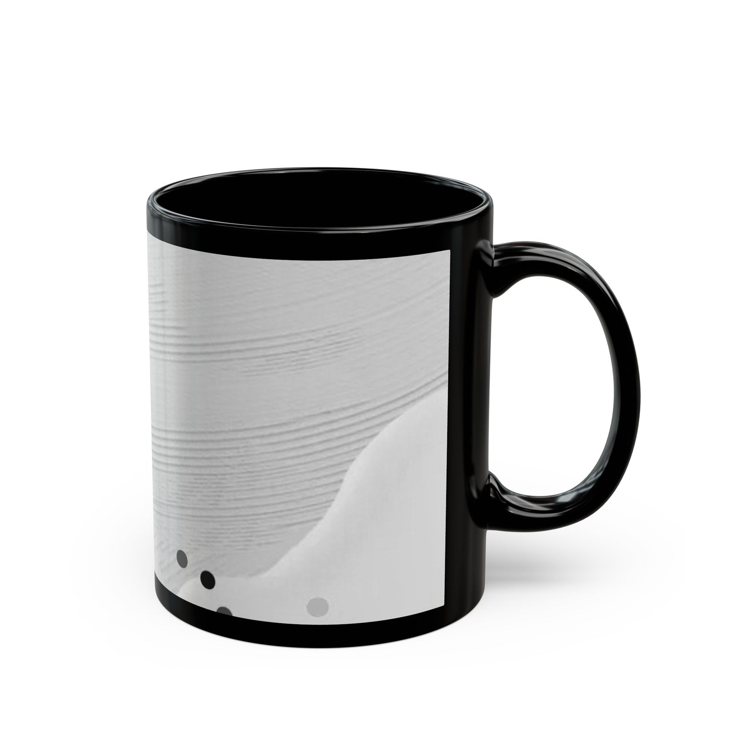 Black Mug (11oz, 15oz)_ N Series SPW CBM PT2WW005_ Limited Edition Black Ceramic Mug by WesternWaves