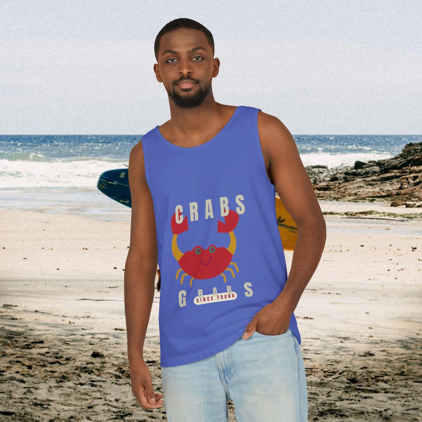 Unisex Garment-Dyed Tank Top_ N2 Series USGDTT SPW PT2WW012_ Limited Edition Comfort & Style by WesternWaves: