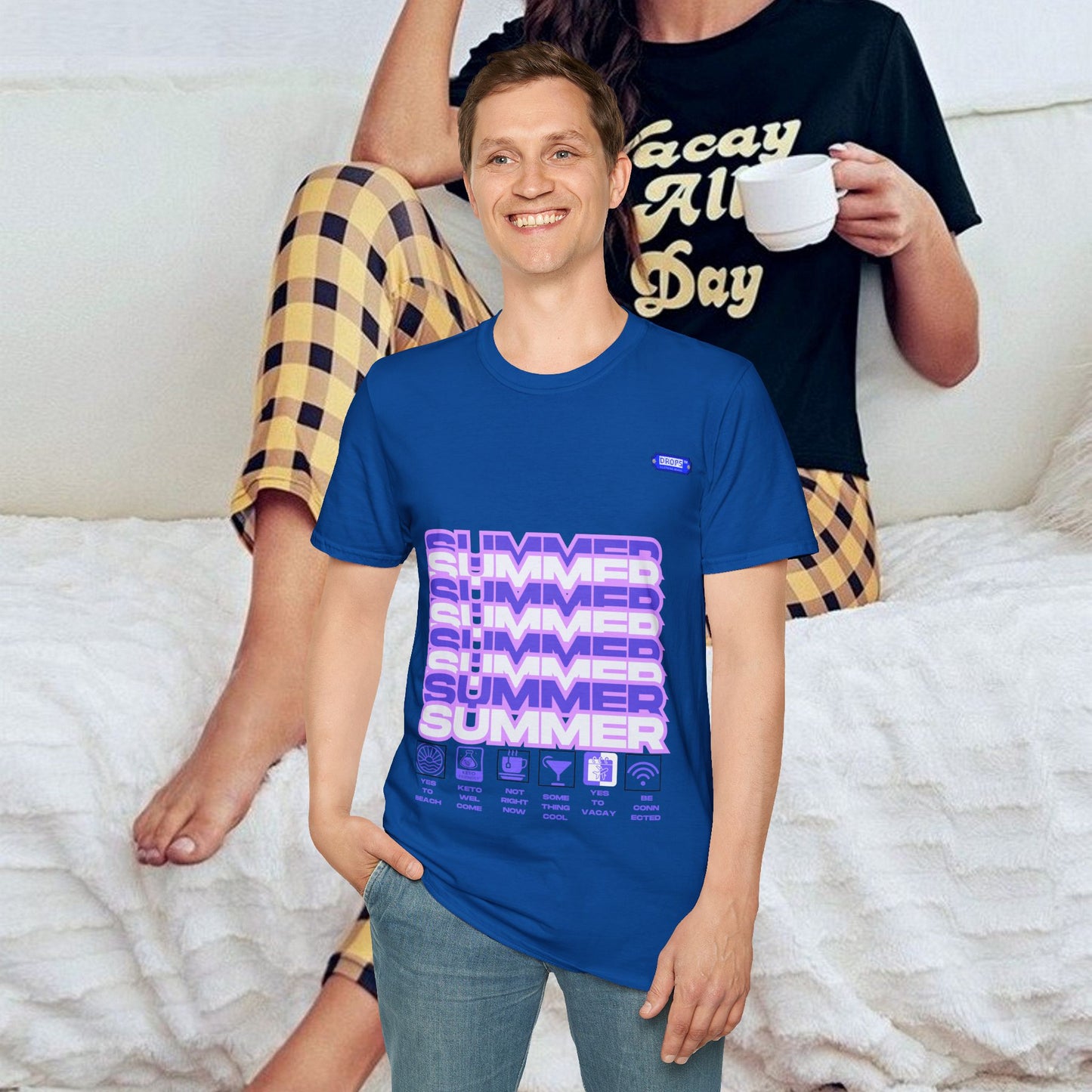 Unisex Softstyle T-Shirt_ N2* Series SPW USSTS FT2WW010_ Redefine Relaxation Limited Edition by WesternWaves: