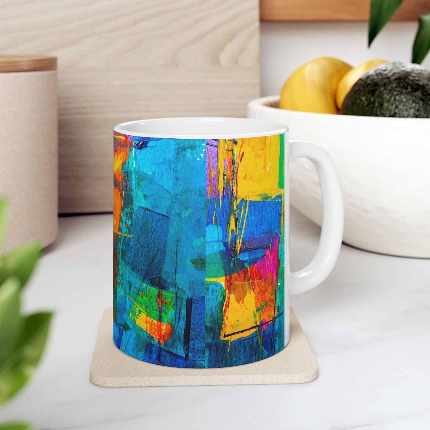 Ceramic Mug, (11oz, 15oz)_ N2+ Series CM10OZ&15OZ PT2WW003_ Limited Edition by WesternWaves: