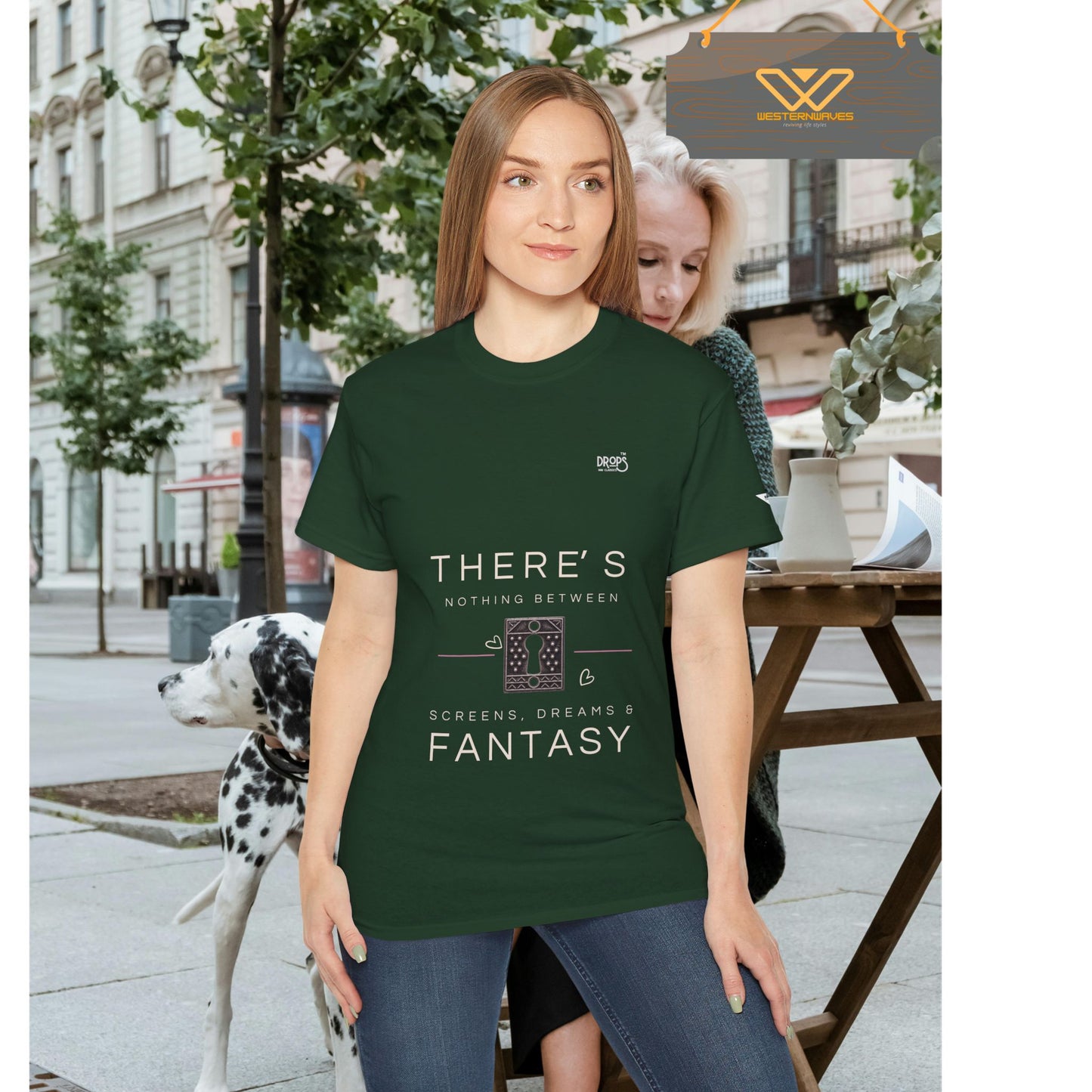 Unisex Ultra Cotton Tee - "There's Nothing Between Screens, Dreams & Fantasy" T-Shirt - Perfect for Dreamers and Creatives_ 07 May 2025_ 001