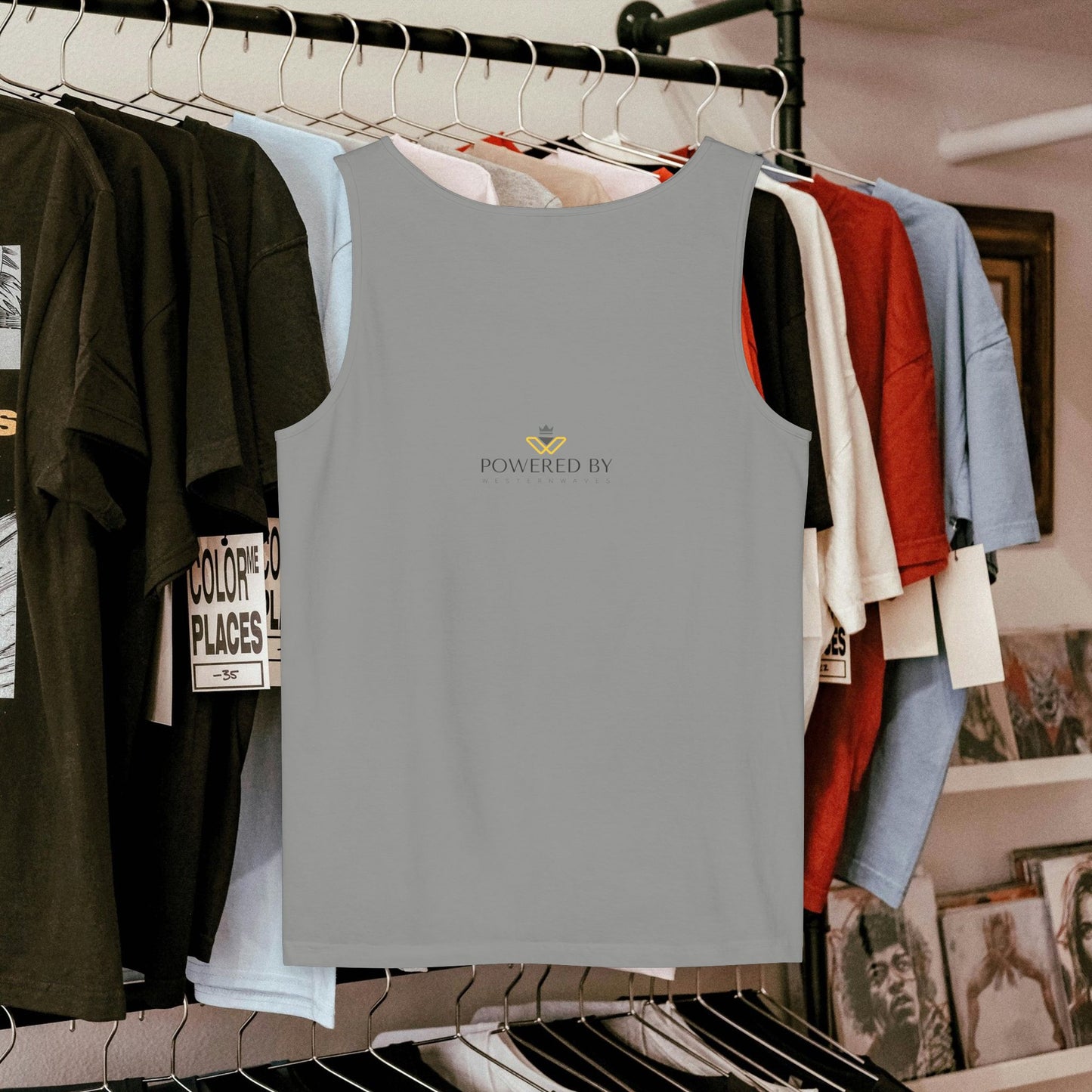 Unisex Garment-Dyed Tank Top_ 27 June 2025_ Limited Edition Summer Sports Apparel by WesternWaves: