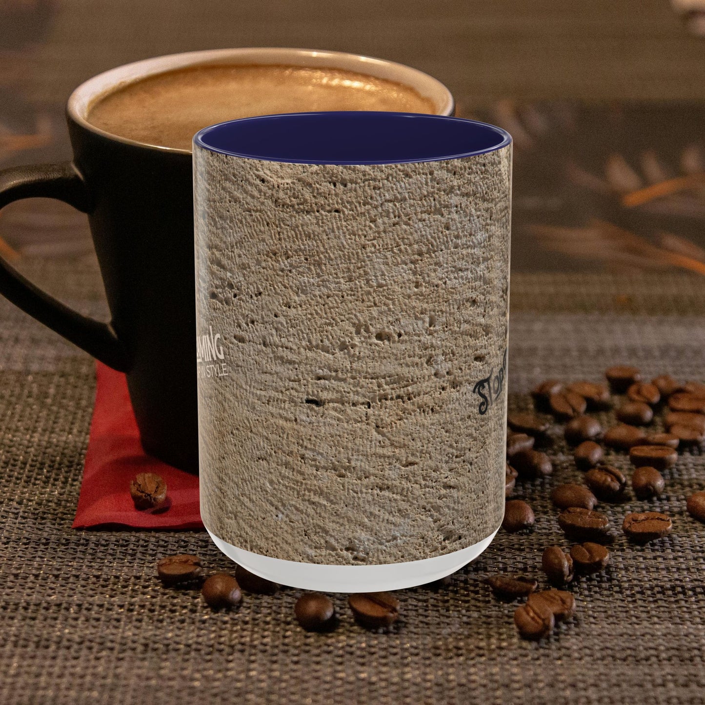 Accent Coffee Mug 11, 15oz_ N2 Series SPW ACM11OZ PT2WW013_ Limited Edition Perfect Blend of Style by WesternWaves: