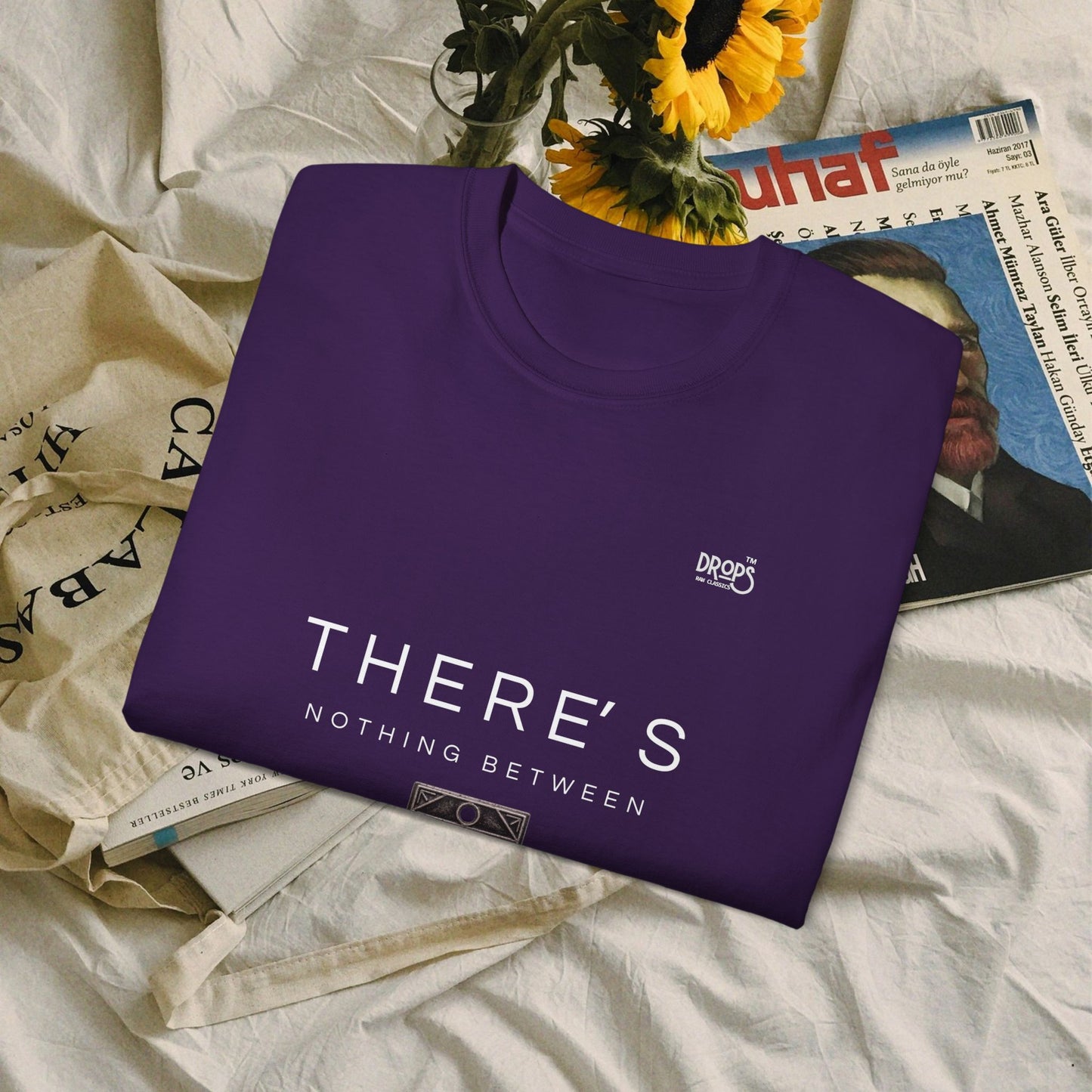 Unisex Ultra Cotton Tee - "There's Nothing Between Screens, Dreams & Fantasy" T-Shirt - Perfect for Dreamers and Creatives_ 07 May 2025_ 001