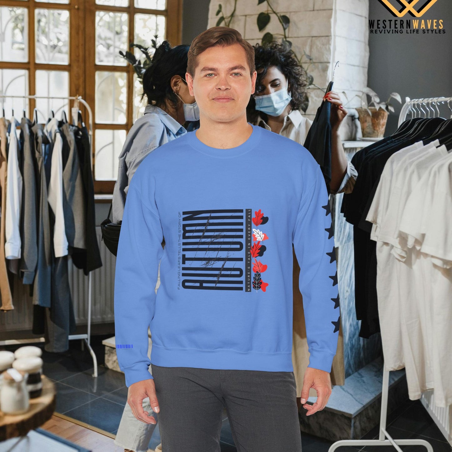 Unisex Heavy Blend™ Crewneck Sweatshirt_ N2 Series SPW UHBCSS PT2WW021_ Limited Edition Pure Luxury  By WesternWaves: