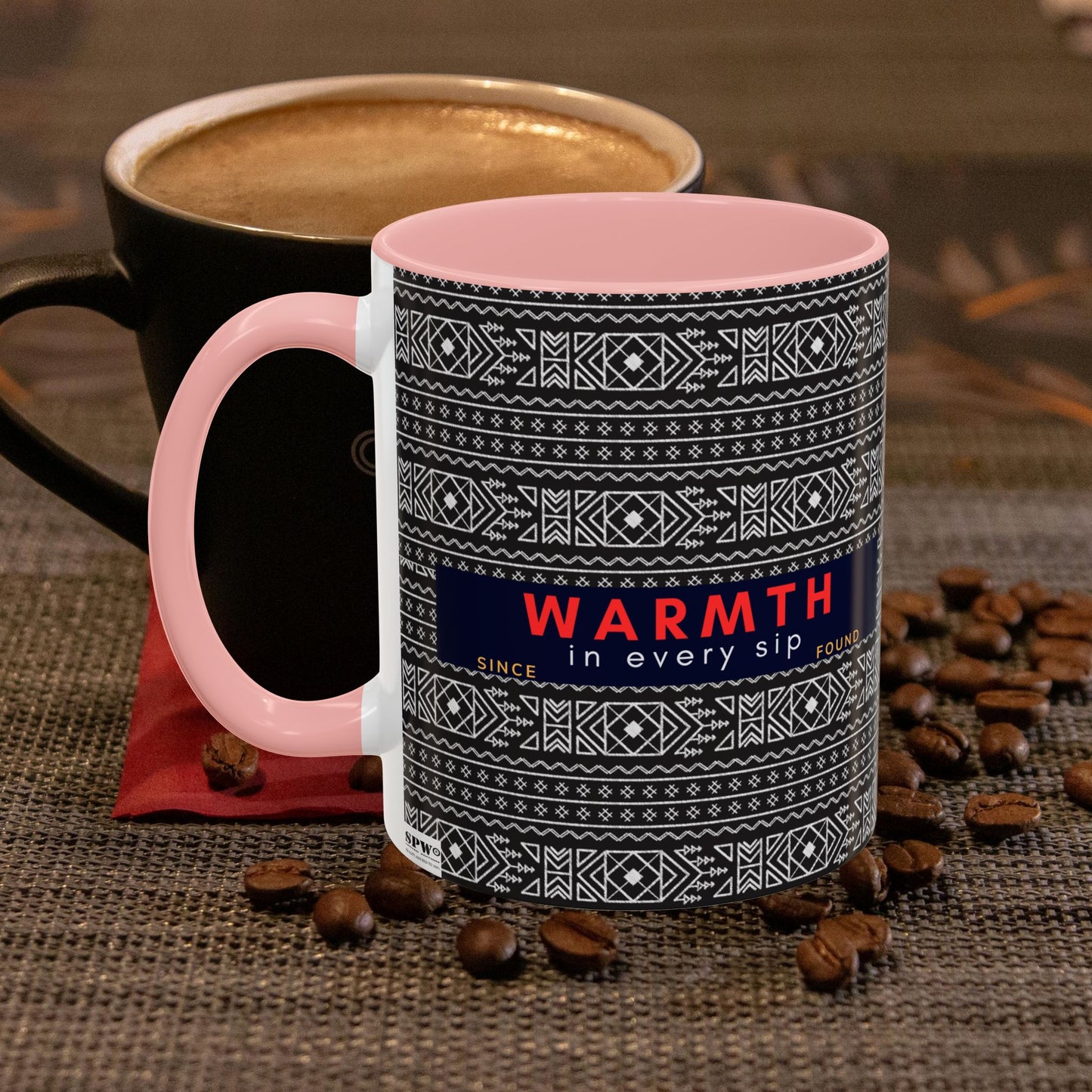 Accent Coffee Mug 11, 15oz_ N2 Series SPW ACM11OZ PT2WW007_ Vibrant Limited Edition Design by WesternWawes: