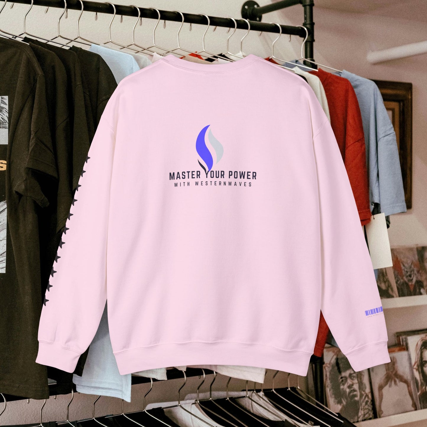 Unisex Heavy Blend™ Crewneck Sweatshirt_ N2 Series SPW UHBCSS PT2WW028_ Limited Edition Pure Luxury  By WesternWaves: