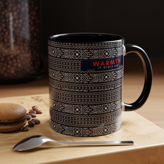 Accent Coffee Mug 11, 15oz_ N2 Series ACM11OZ PT2WW007_ Vibrant Limited Edition Design by WesternWawes: