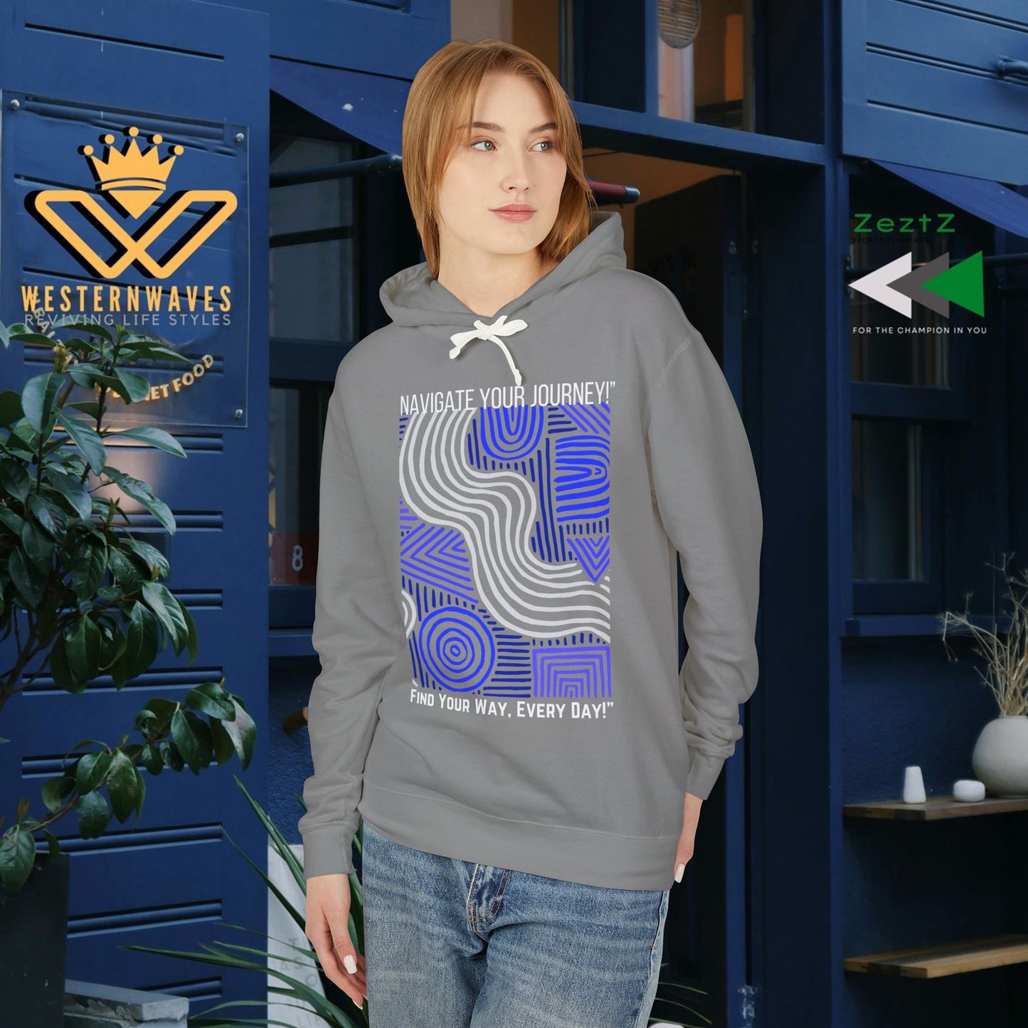 Unisex Lightweight Hooded Sweatshirt – N2 Series SPW USLWHSS PT2WW010_ Limited Edition Crafted Comfort by WesternWaves: