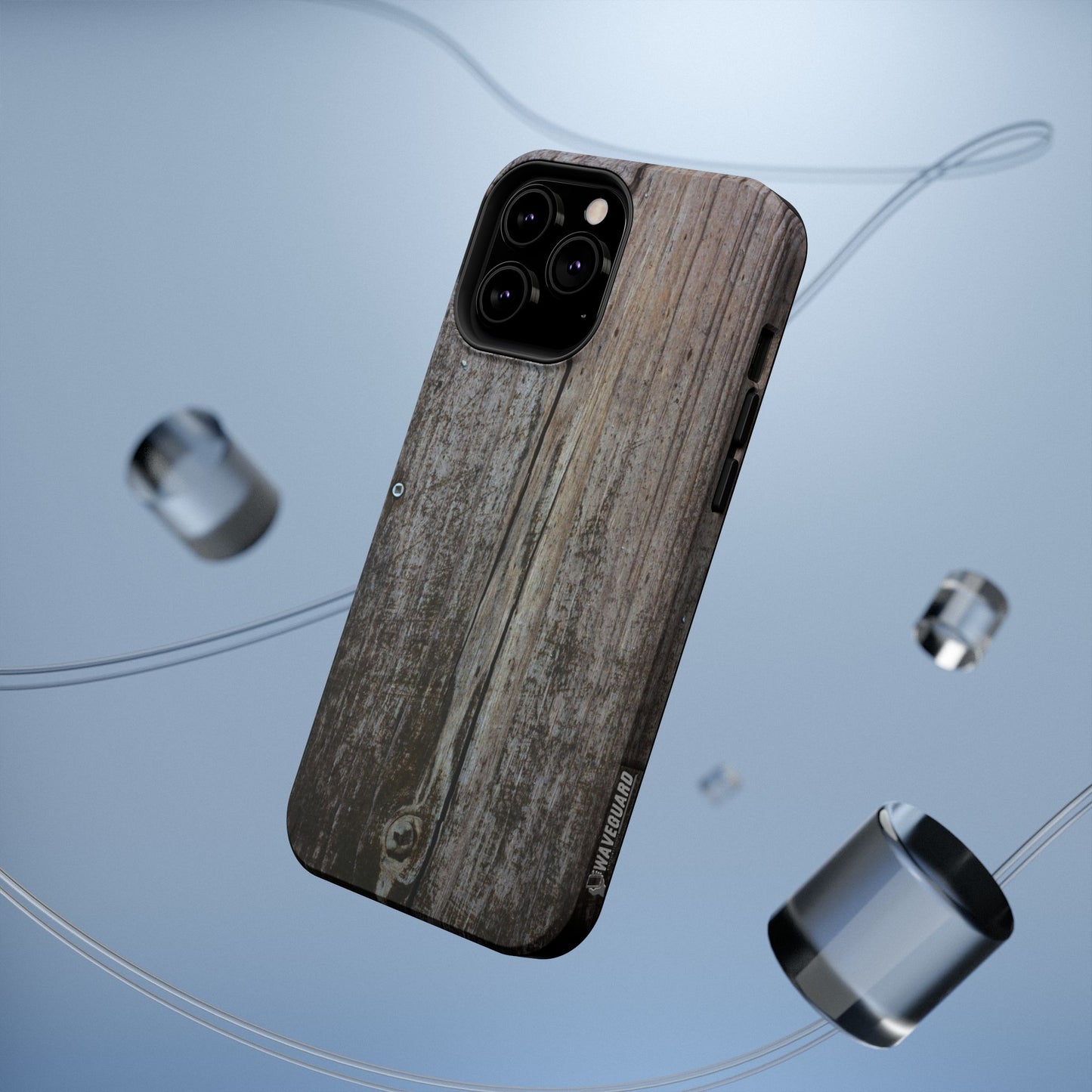 Impact-Resistant Tough Cases_ iPhone Case_ Series N8+ TCPCASE PT2WW006_ Limited Edition  Wooden Grain Phone Case for iPhones by WesternWaves: