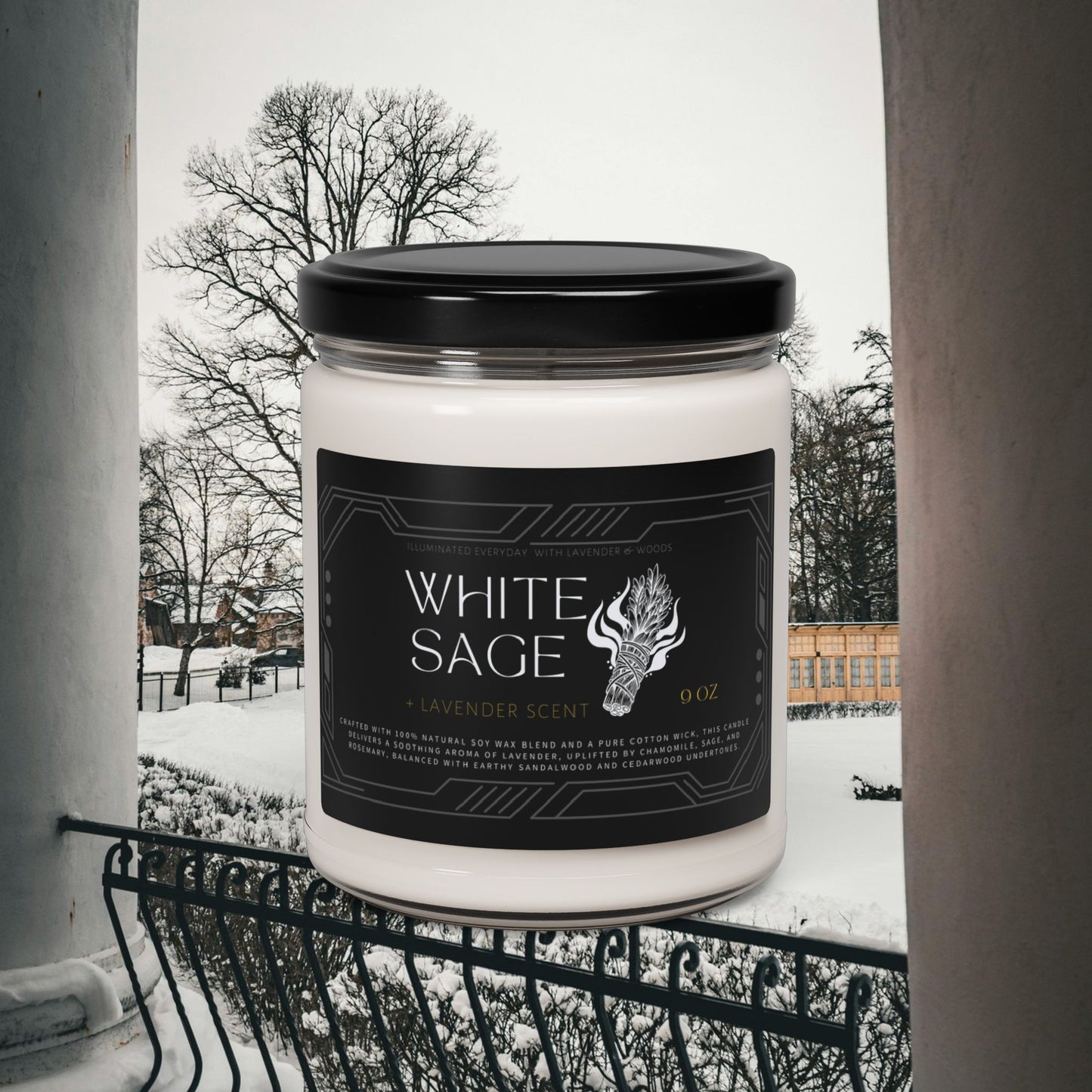 Soy Scents Candle_ White Sage_ N2 Series SSCWS PT2WW001_ Limited Edition Immersive aroma by WesternWaves: