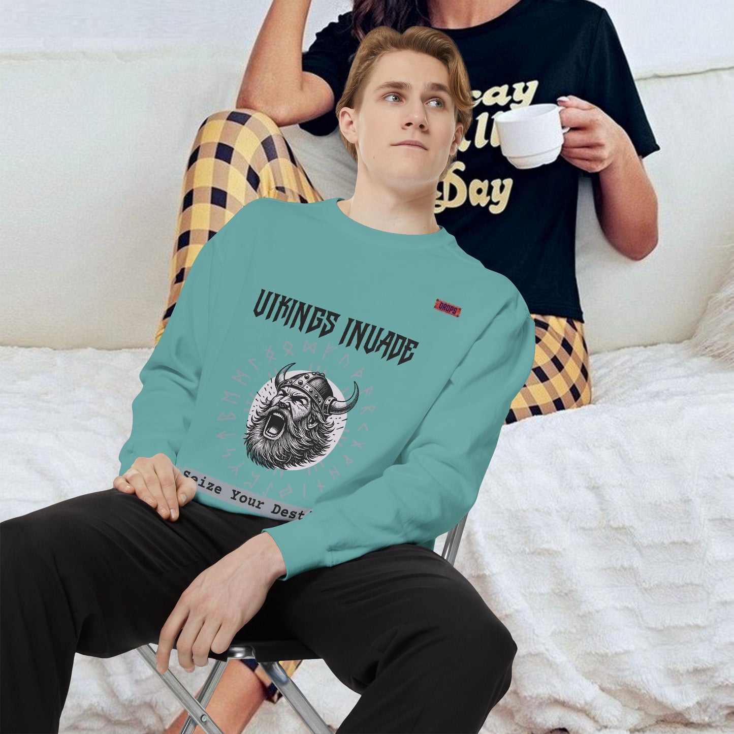 Unisex Garment-dyed Sweatshirt_ Series UWD 063_  Limited Edition Cozy Apparel for Adventurers by WesternWaves: