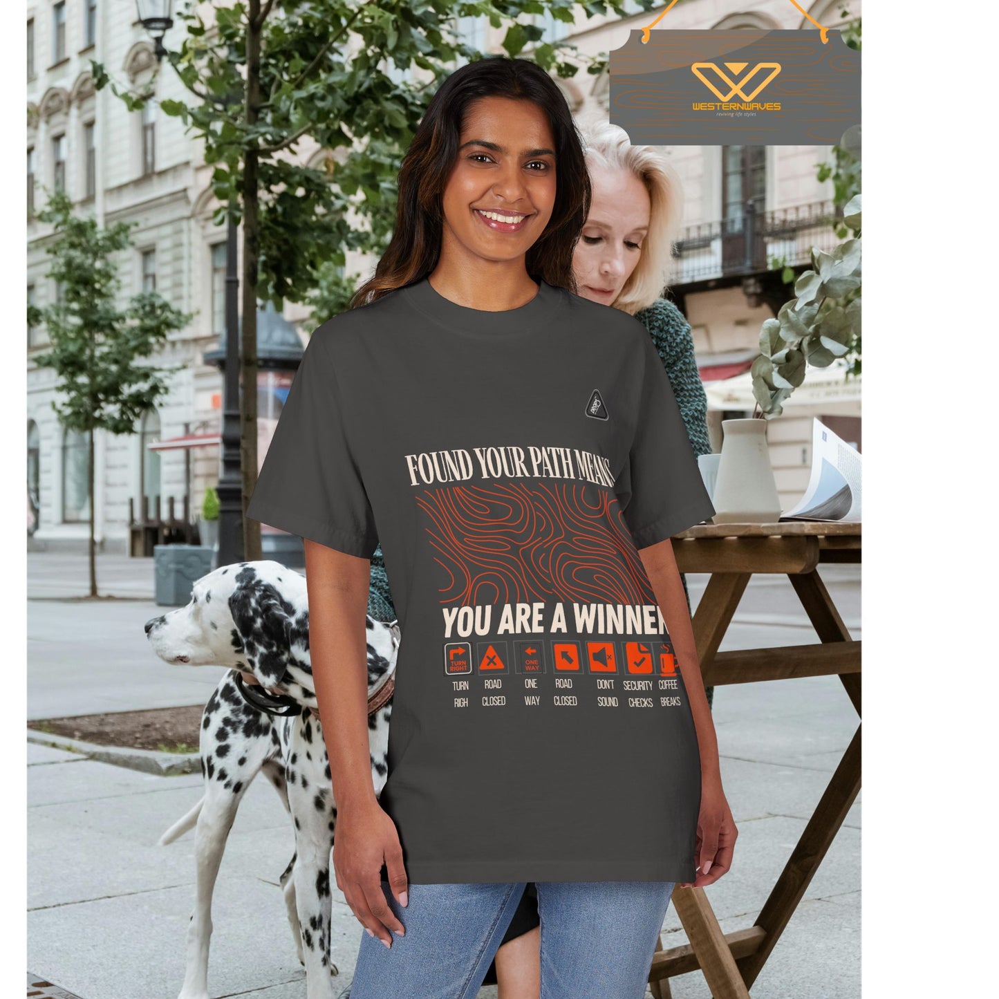Unisex Garment-Dyed T-shirt_ N3+ Series USGDTS PT2WW005_ Comfort Colors 1717_ Limited Edition Fusion of Style by WesternWaves: