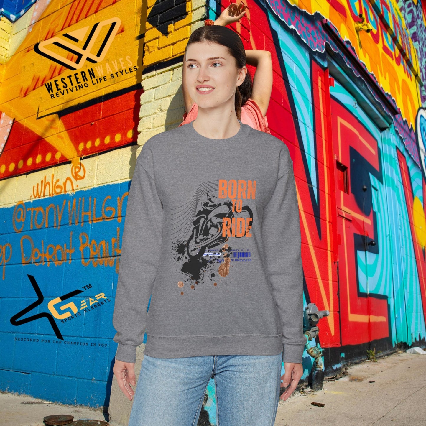 Unisex Heavy Blend™ Crewneck Sweatshirt_ N2 Series SPW UHBCSS PT2WW006_Limited Edition Pure Luxury for Every Occasion by WesternWaves: