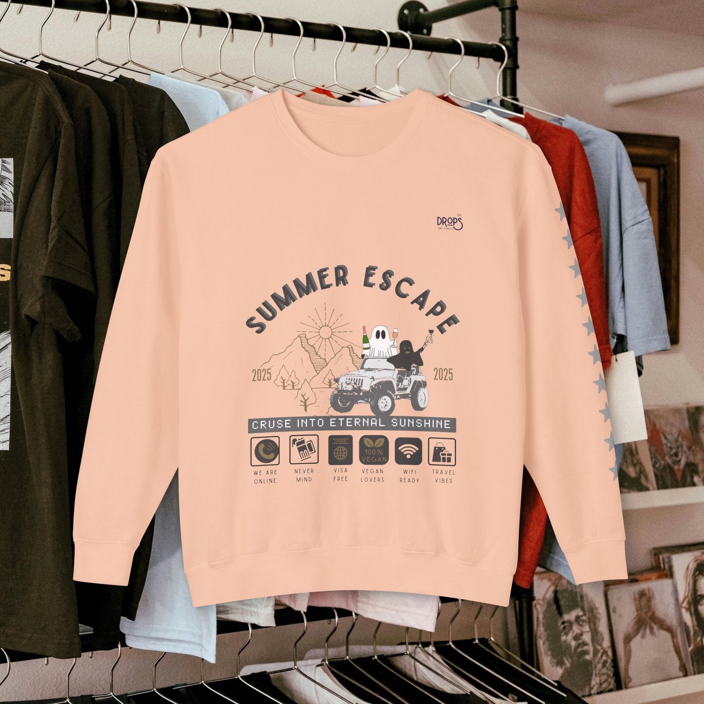 Unisex Summer Escape Crewneck Sweatshirt - Cruise into Eternal Sunshine_ 10 May 2025_ 001
