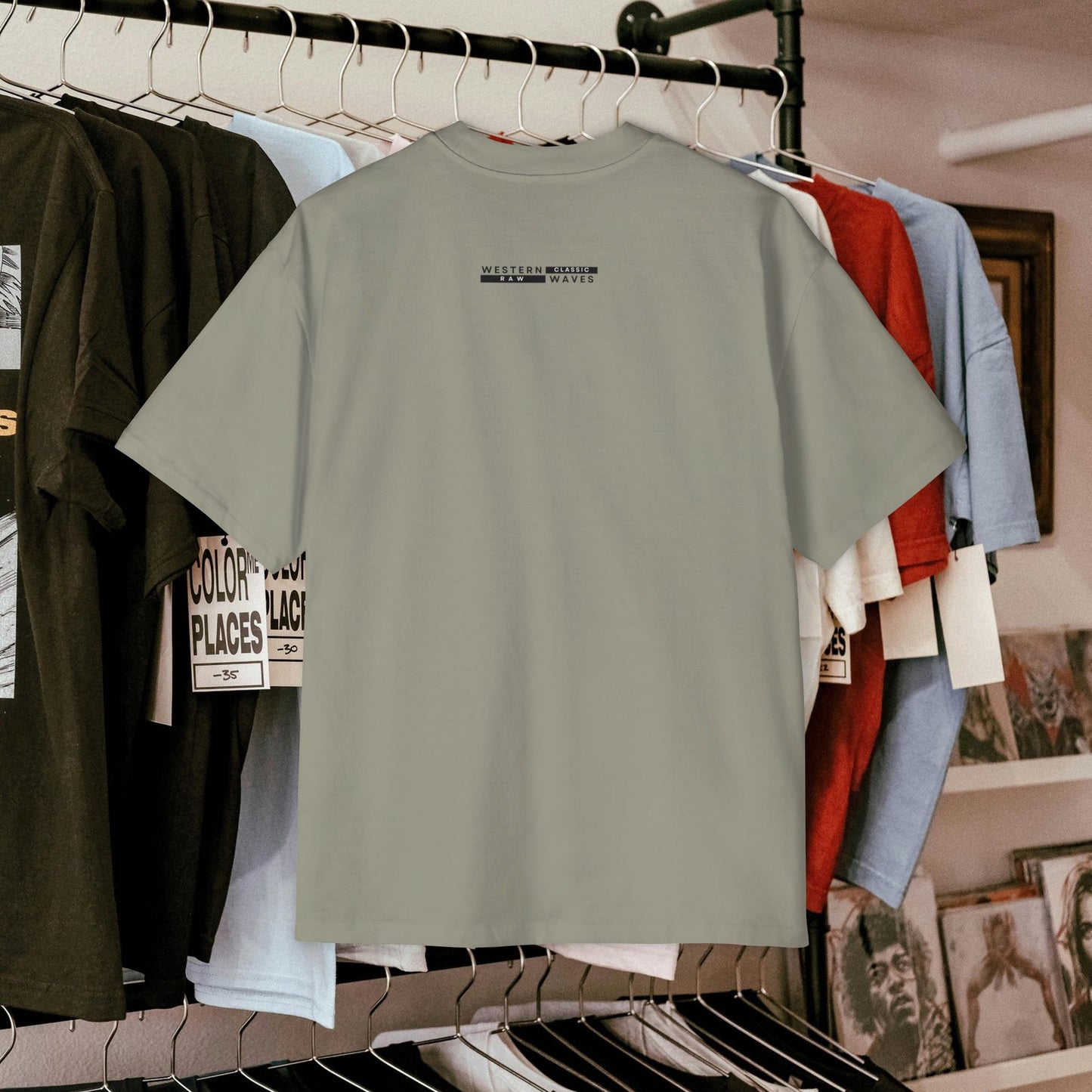 Men's Oversized Graphic Tee_ Series N8+ MENSOSGTEE PT2WW001_ Series SHD 008_ Limited Edition Unique Casual Wear by WesternWaves: