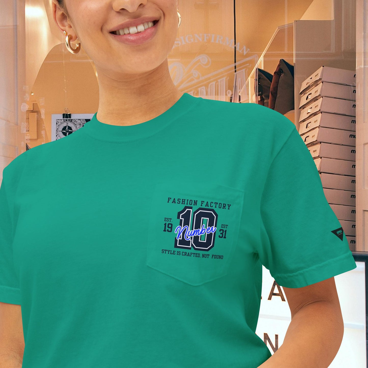 Unisex Garment-Dyed Pocket T-Shirt_ N3+ Series USGDPTS PT2WW001_ Limited Edition Raw Classic by WesternWaves: