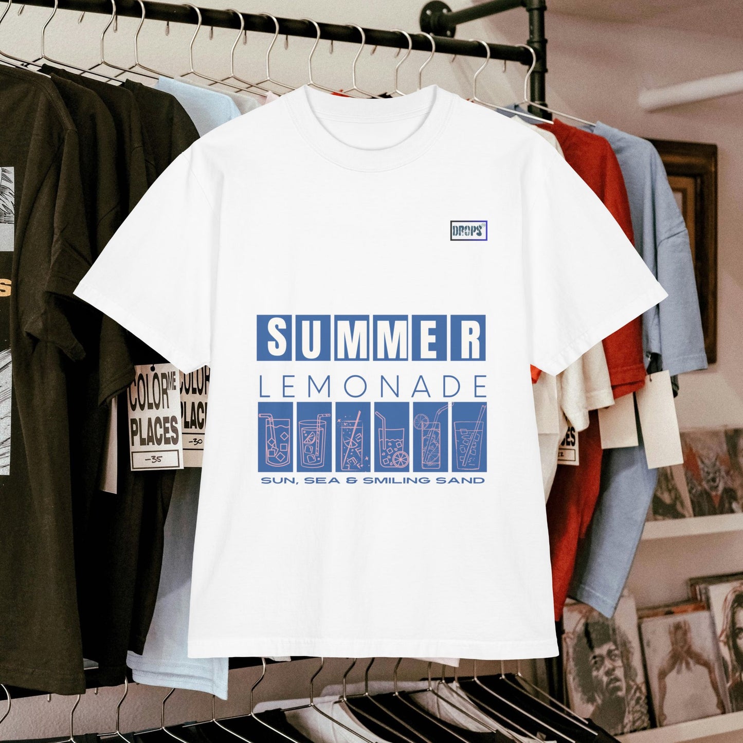 Summer Lemonade Unisex Drop-Shoulder T-Shirt_ Chill Vibes for Sun Lovers_ 17 May 2025_ 001