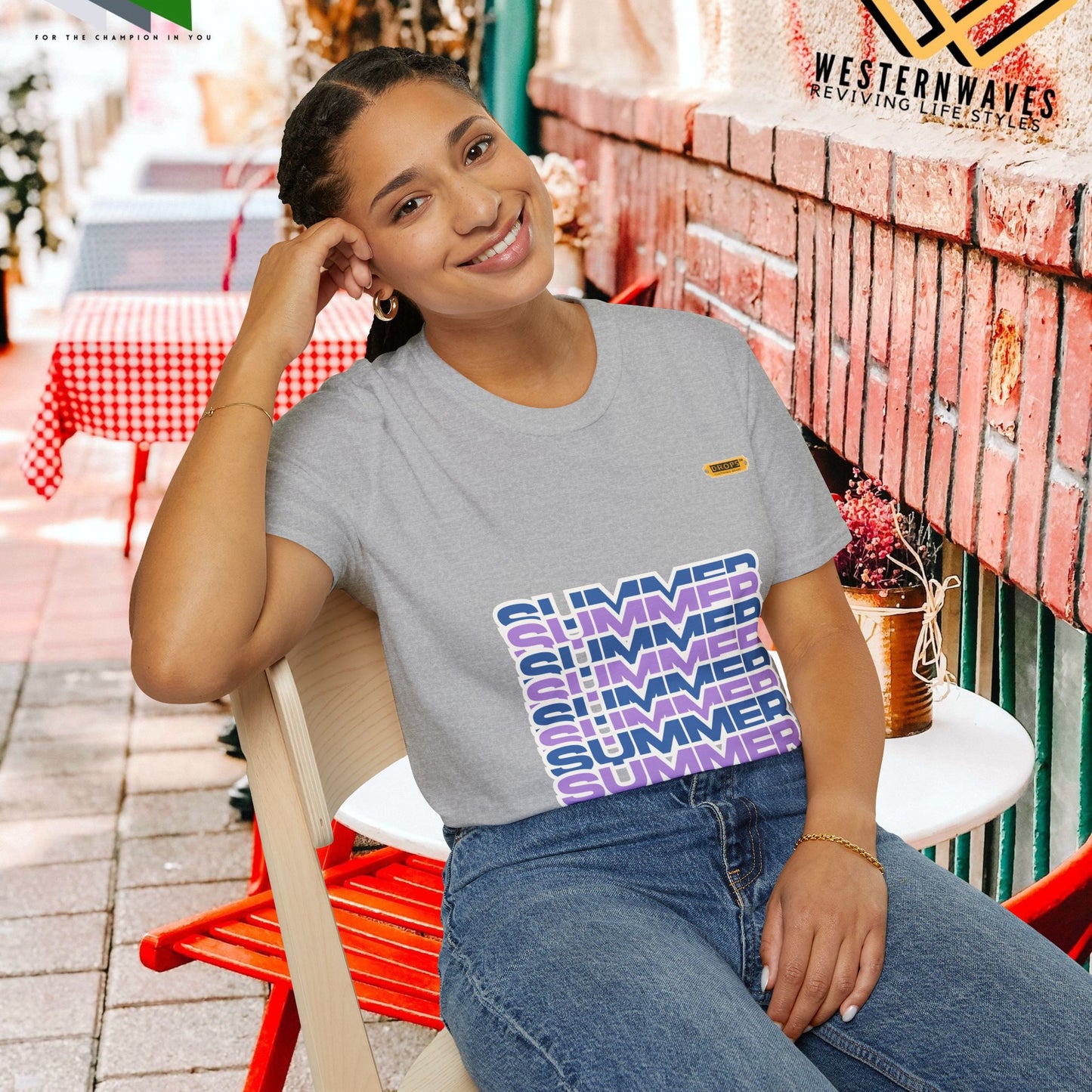 Unisex Softstyle T-Shirt_ N2* Series SPW USSTS FT2WW010_ Redefine Relaxation Limited Edition by WesternWaves: