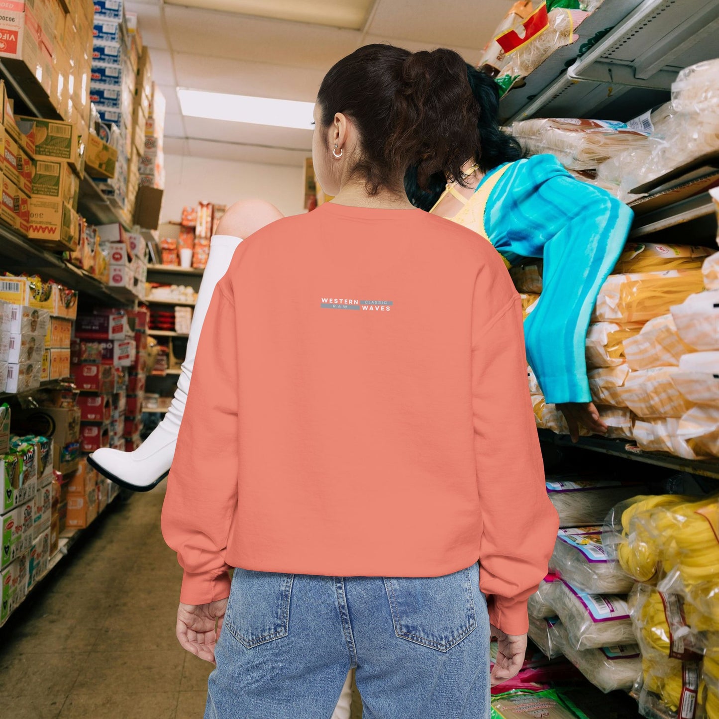 Unisex Garment-dyed Sweatshirt_ Series UWD 063_  Limited Edition Cozy Apparel for Adventurers by WesternWaves: