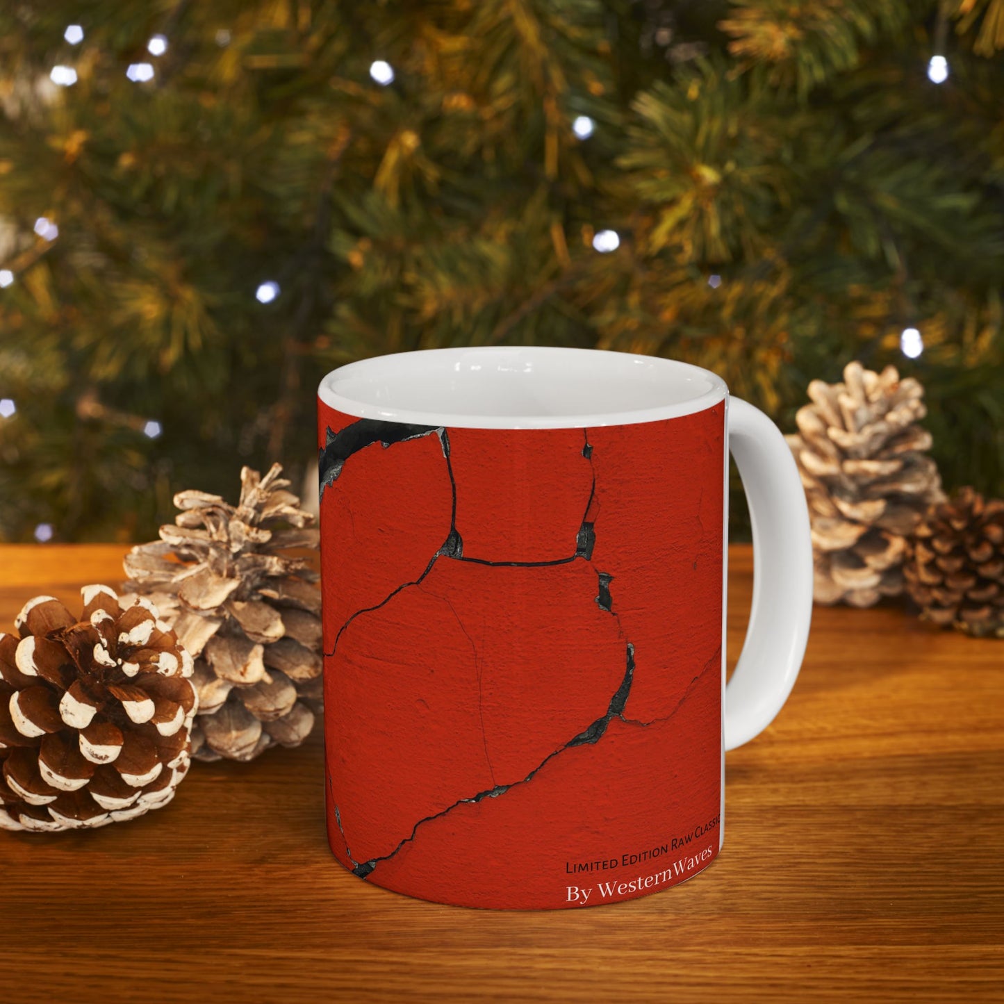 Ceramic Mug (11oz, 15oz)_ N2 Series SPW CM11, 15OZ PT2WW010_ Limited Edition Ceramic Masterpiece by WesternWaves: