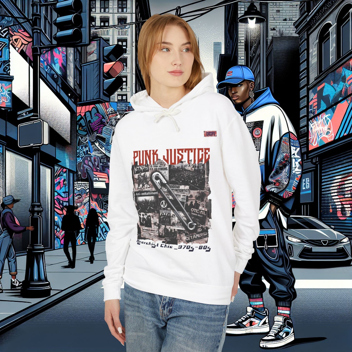 Punk Justice Unisex Lightweight Hoodie_ 01 Sep 2025_ Retro Punk Sweatshirt, 80s Inspired Hooded Sweatshirt, Streetwear Fashion Hoodie, Casual [...]