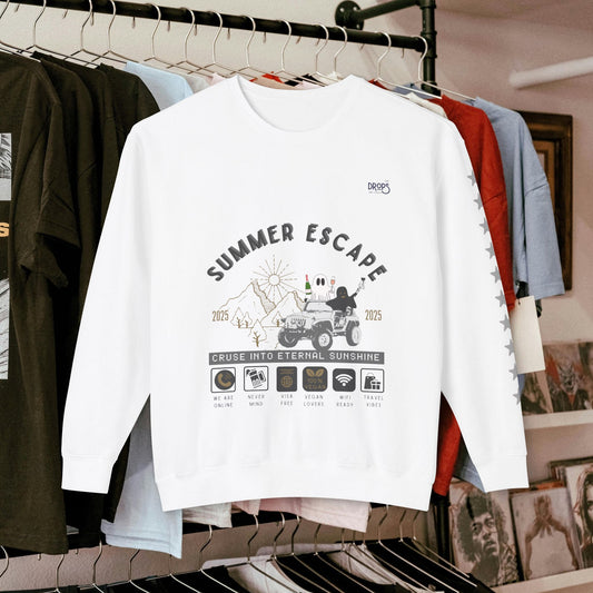 Unisex Summer Escape Crewneck Sweatshirt - Cruise into Eternal Sunshine_ 10 May 2025_ 001