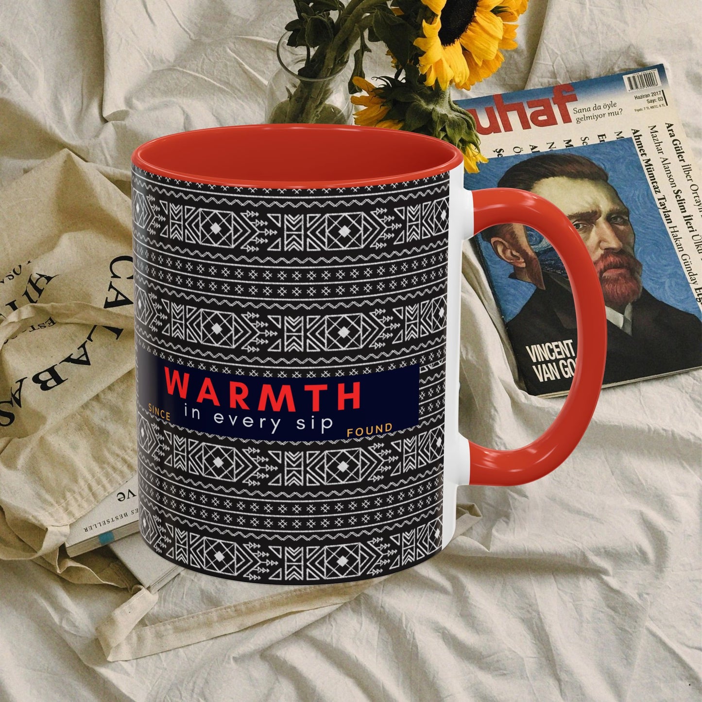 Accent Coffee Mug 11, 15oz_ N2 Series SPW ACM11OZ PT2WW007_ Vibrant Limited Edition Design by WesternWawes: