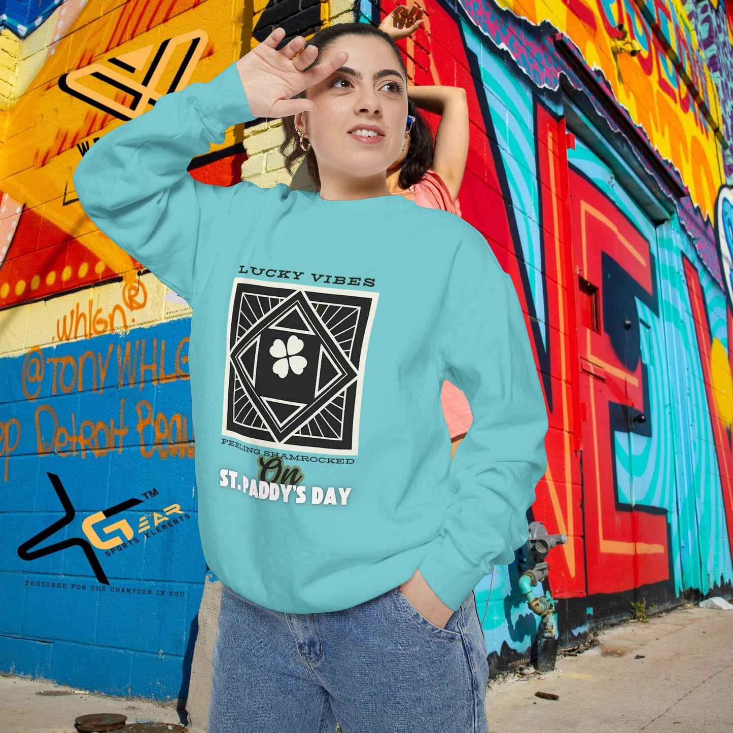 Unisex Garment-Dyed Sweatshirt_ N2+ Series UGDSS PT2WW005_ WesternWaves Limited Edition_