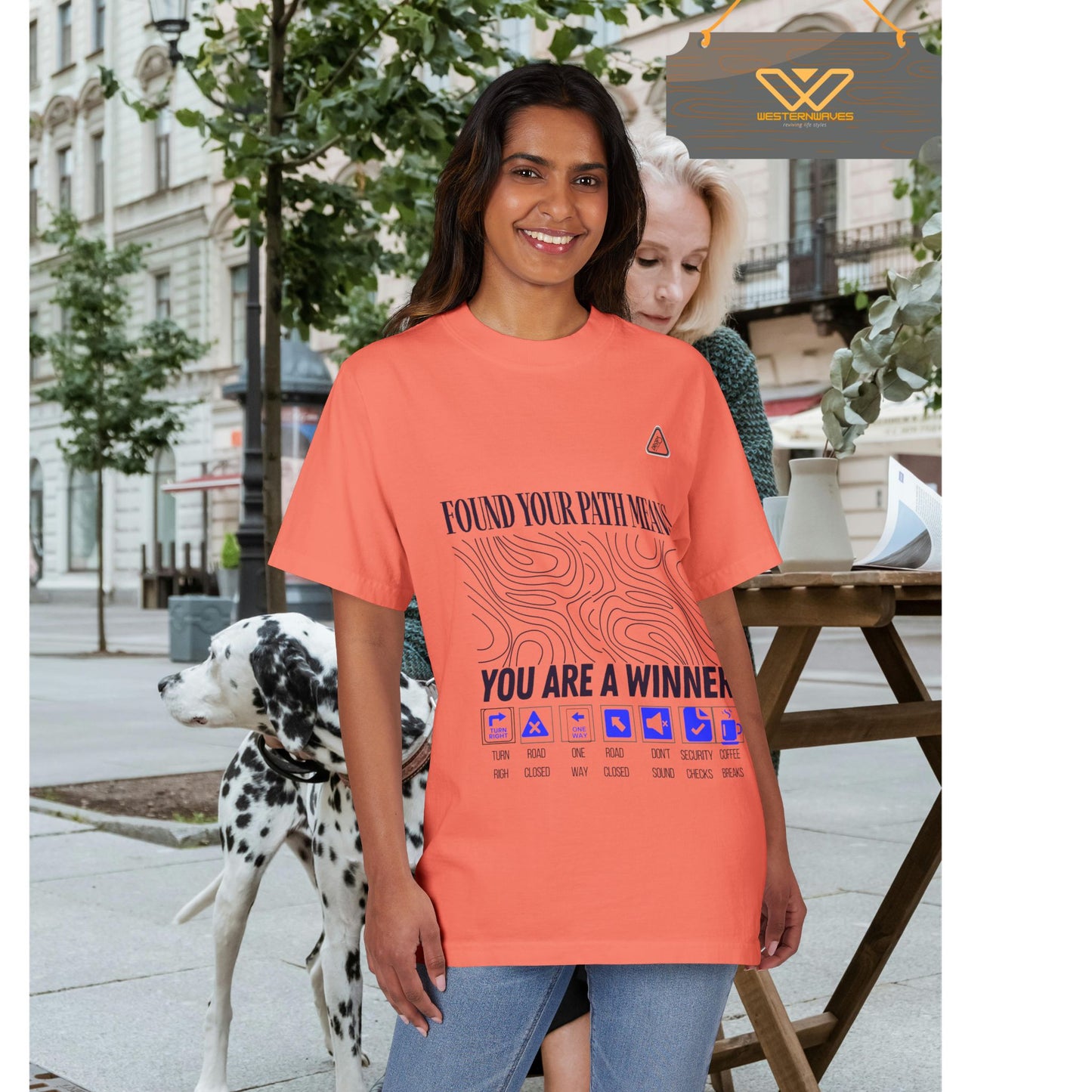 Unisex Garment-Dyed T-shirt_ N3+ Series USGDTS PT2WW005_ Comfort Colors 1717_ Limited Edition Fusion of Style by WesternWaves: